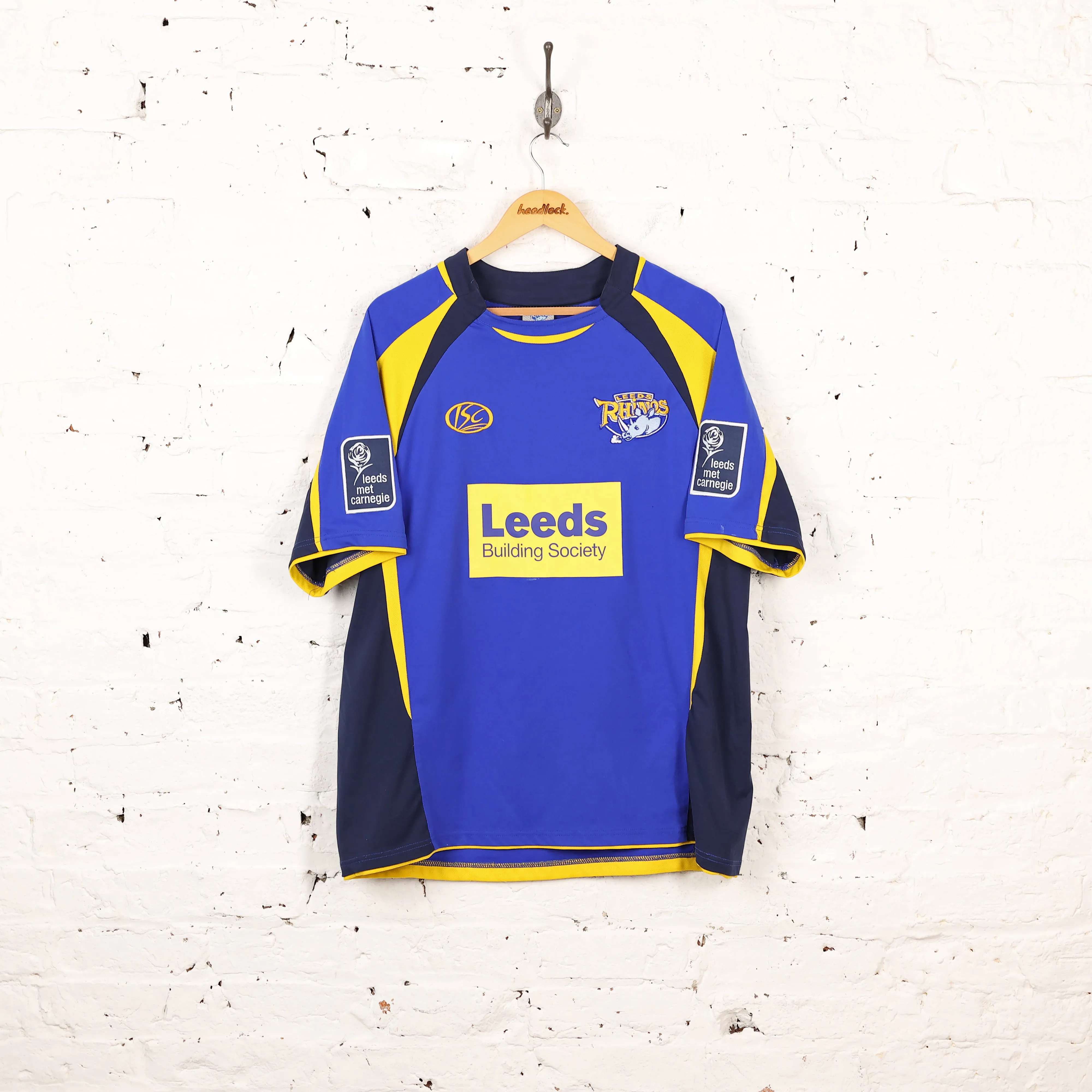 ISC Leeds Rhinos Rugby Training Shirt - Blue - XL