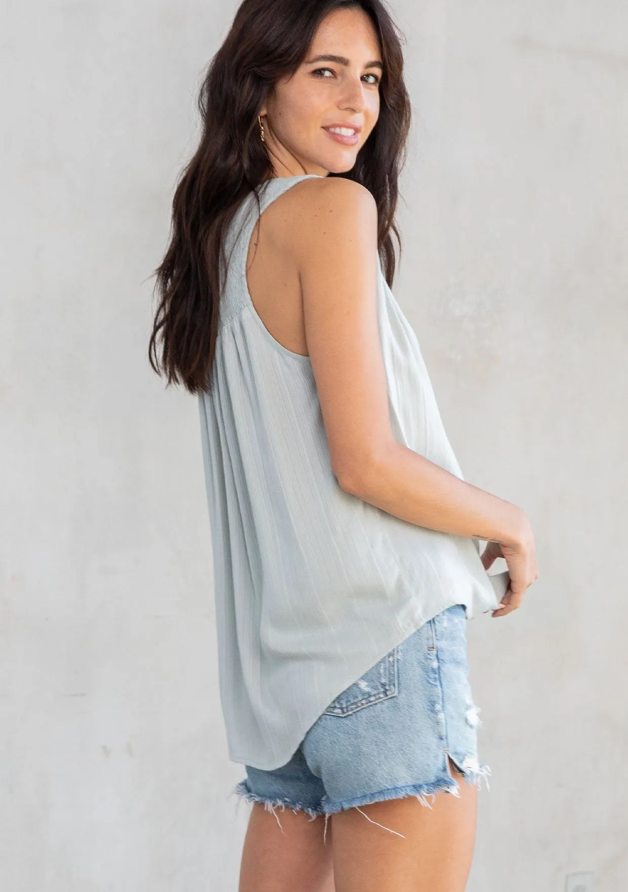 Isla Smocked Tank Top