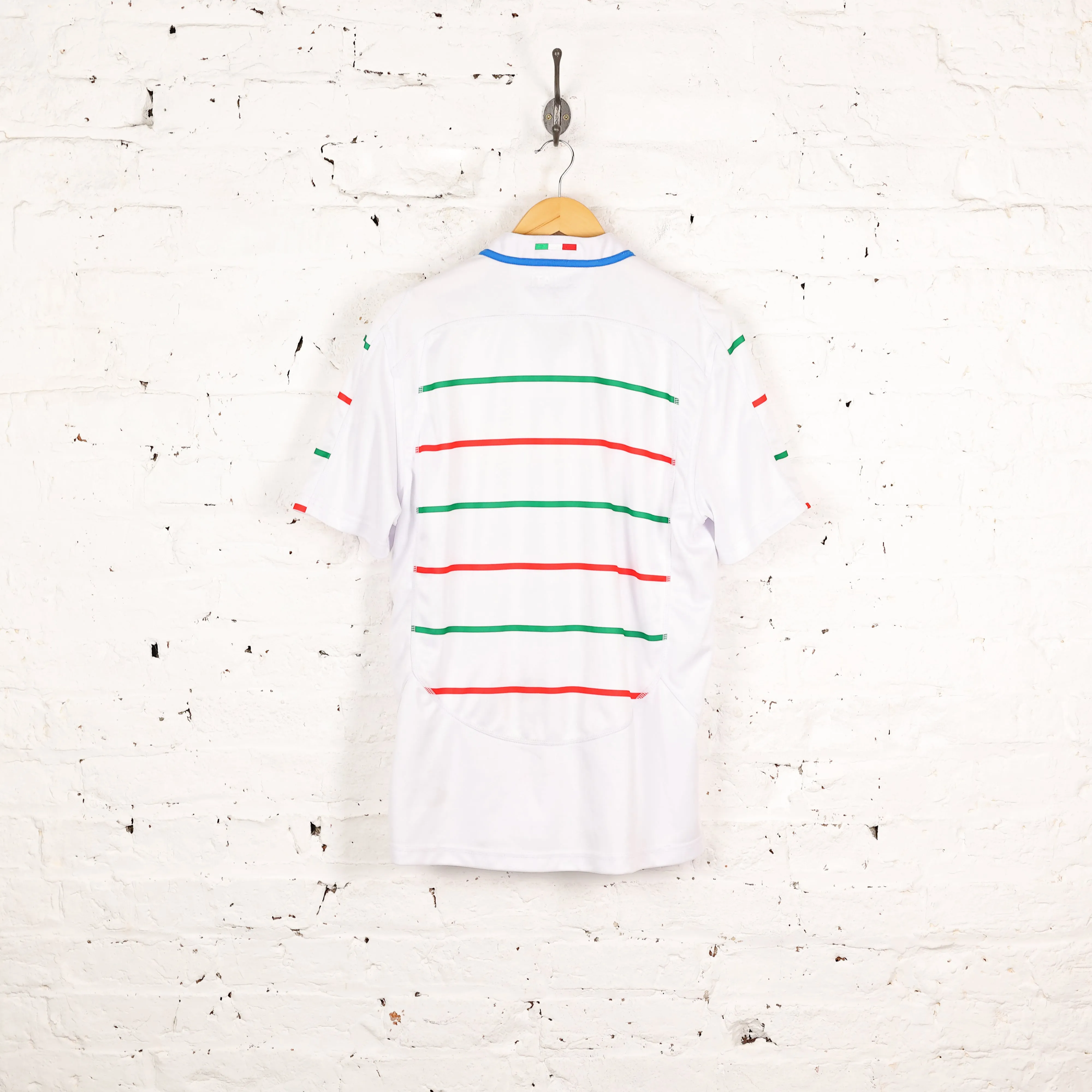 Italy 2018 Macron Away Rugby Shirt - White - L