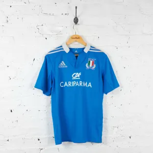 Italy Rugby Union Adidas 2012 Shirt - Blue - M