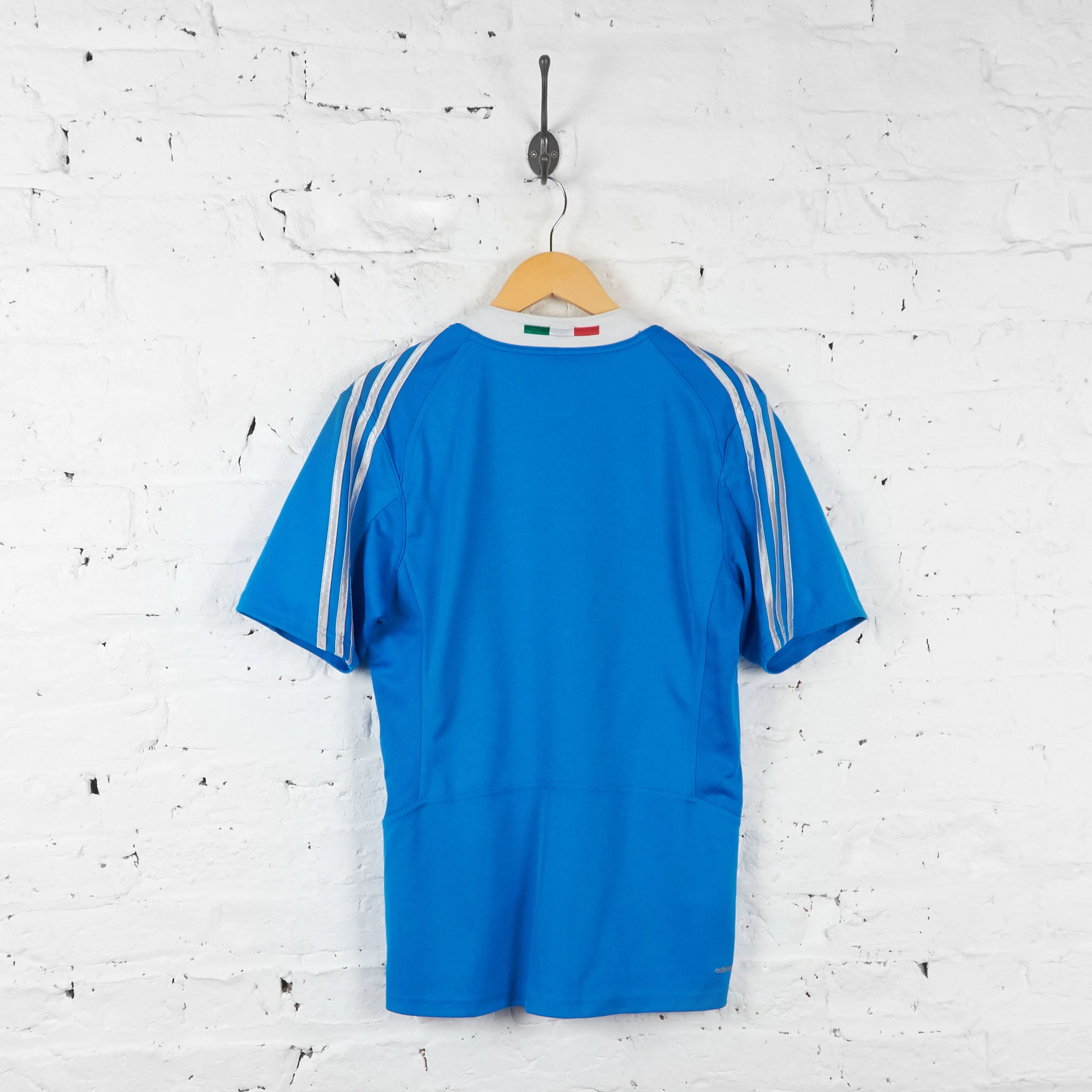 Italy Rugby Union Adidas 2012 Shirt - Blue - M