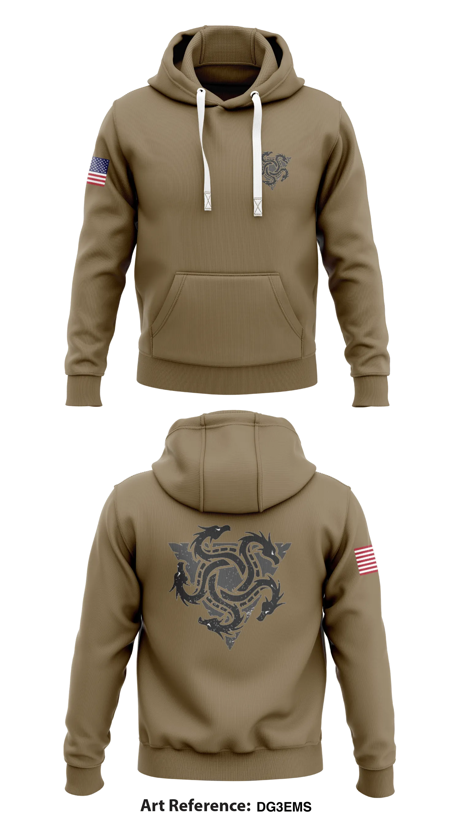 JAC'd Crew Store 1  Core Men's Hooded Performance Sweatshirt - Dg3EMs