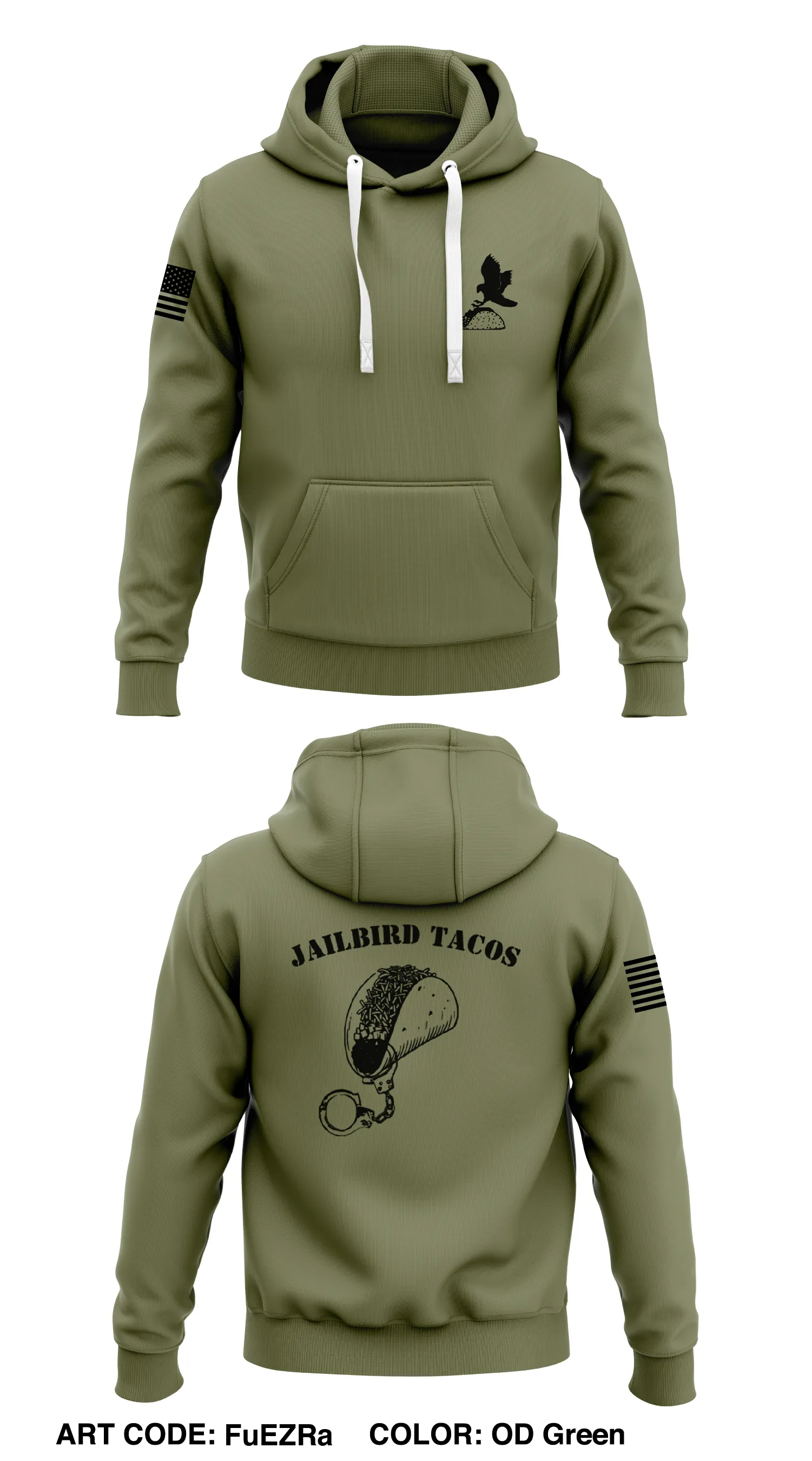 Jailbirds tacos Store 1  Core Men's Hooded Performance Sweatshirt - FuEZRa
