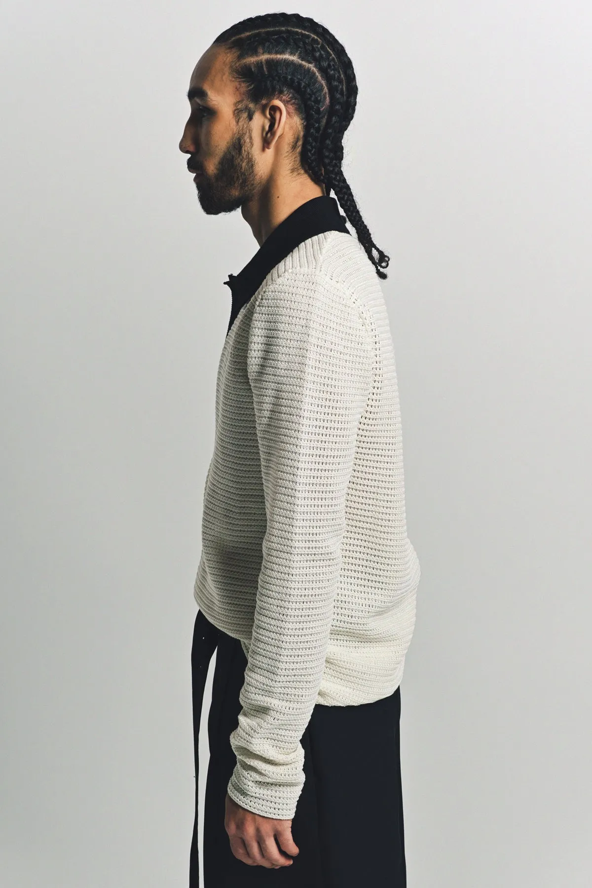 JIL SANDER | KNIT POLO JUMPER