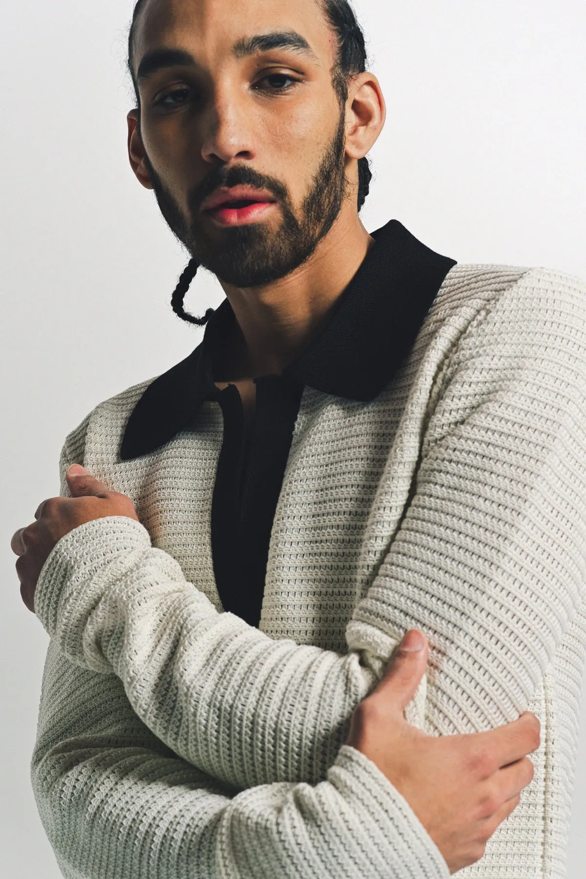 JIL SANDER | KNIT POLO JUMPER