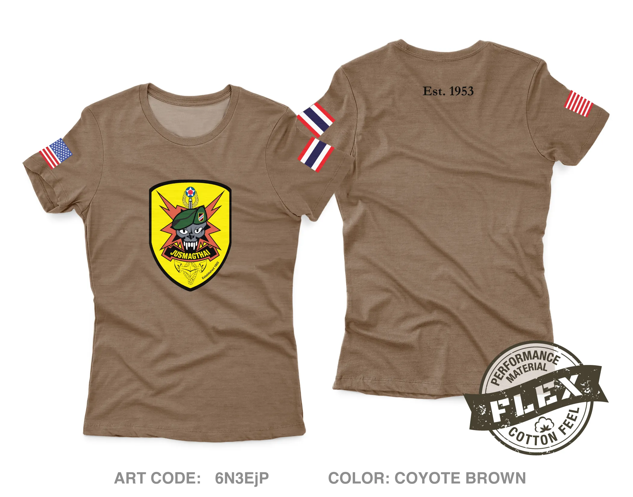 JUSMAGTHAI Women's SS Flex Performance Tee - 6N3EjP