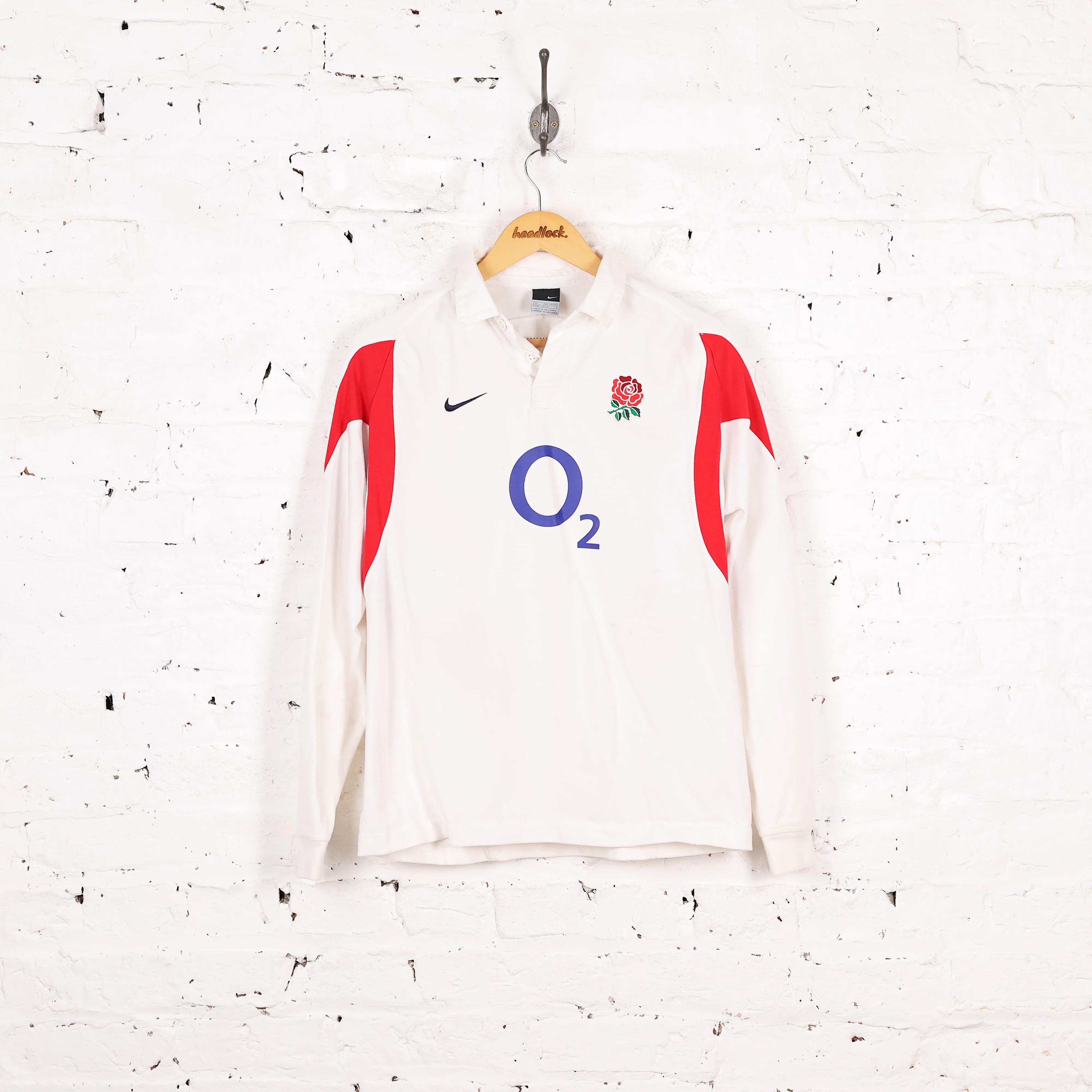 Kids England 2005 Nike Rugby Shirt - White - L Boys