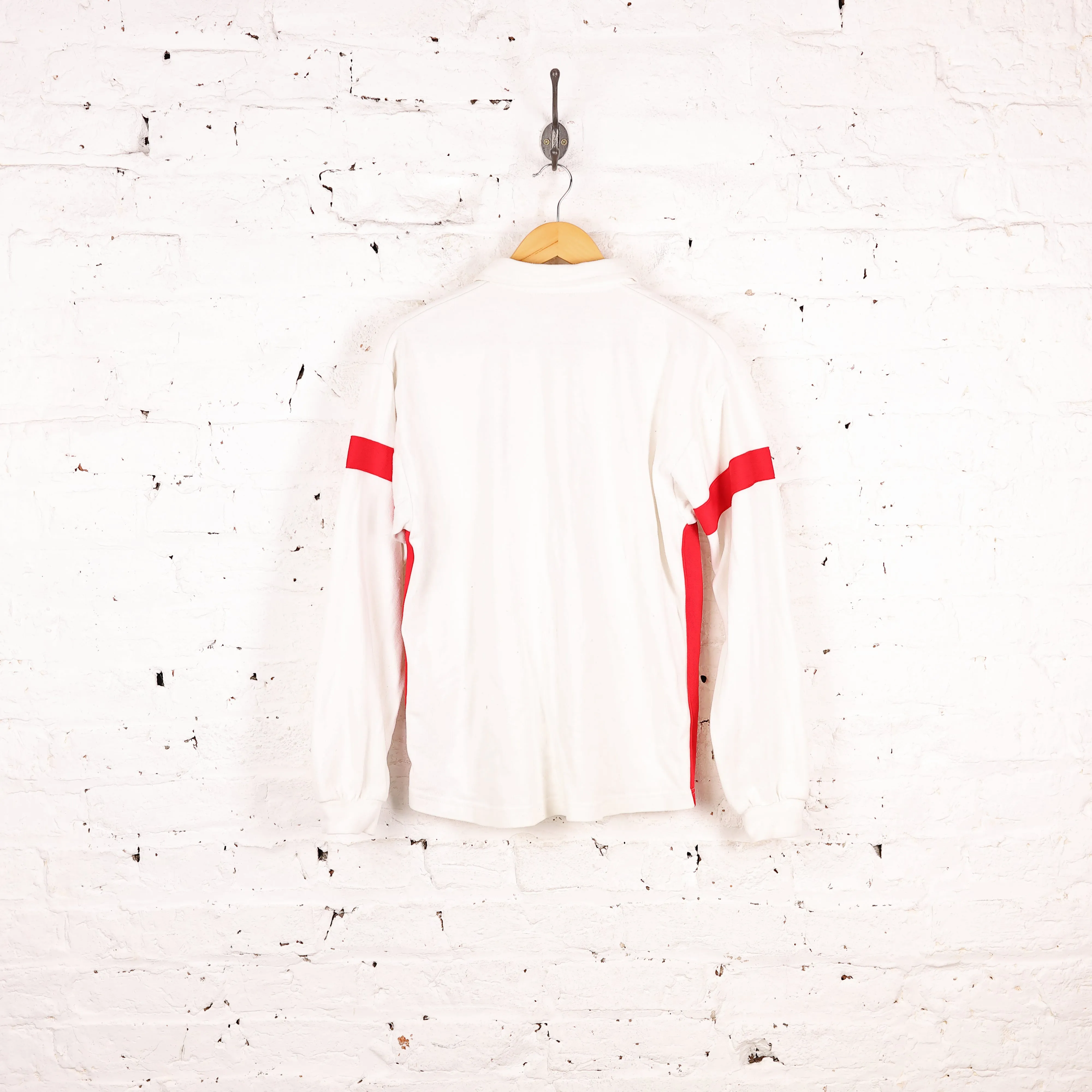 Kids England Rugby 1999 Long Sleeve Home Shirt - White - XL Boys