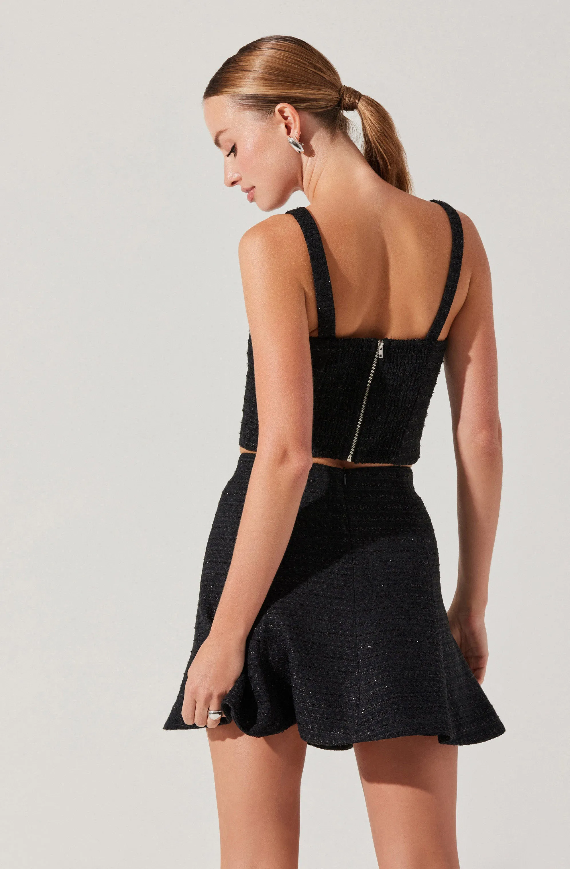 Kiona Tweed Bow Top