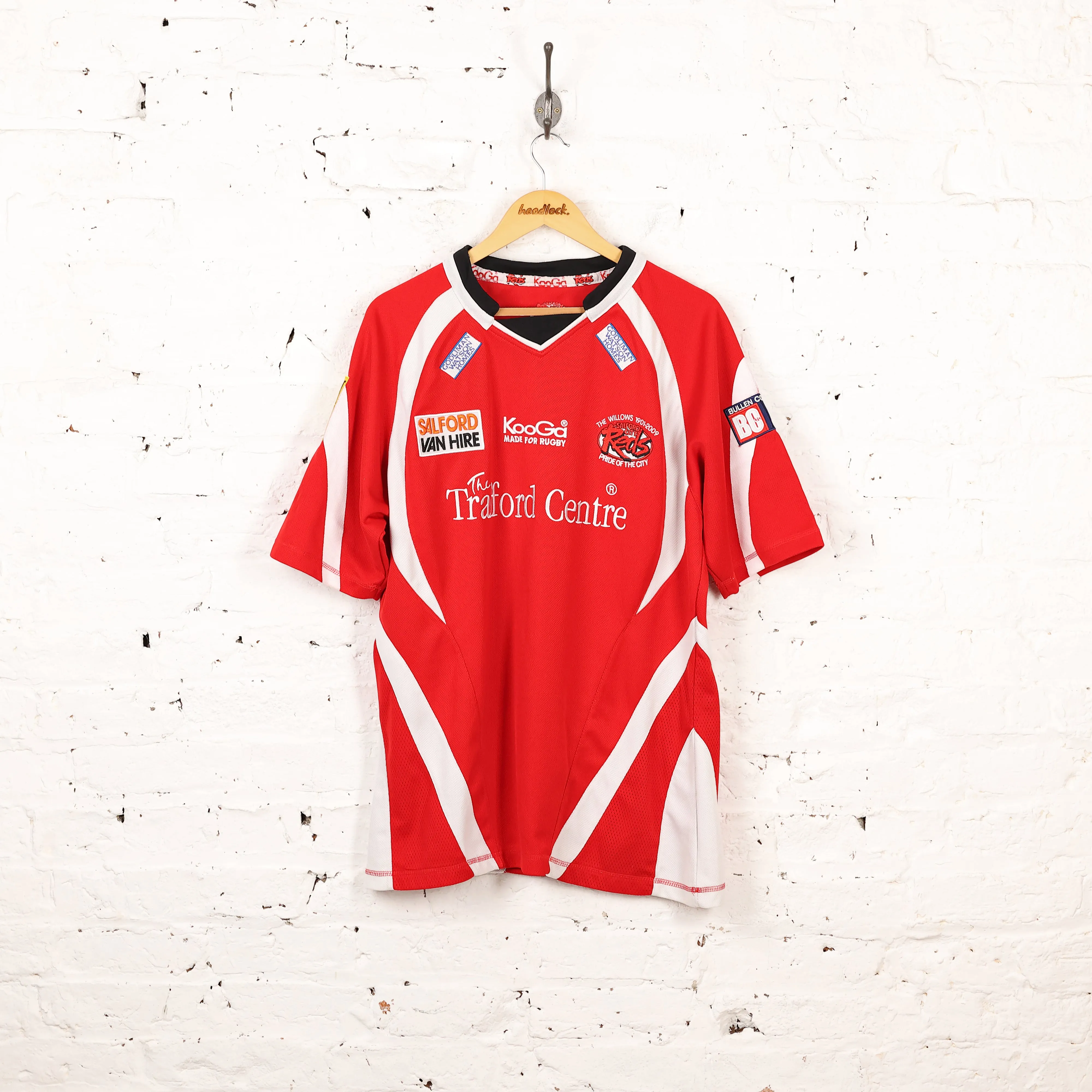 Kooga Salford City Reds Rugby Shirt - Red - L