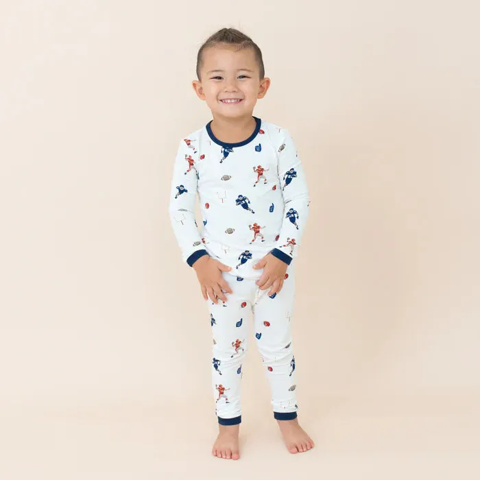 Kyte Baby Long Sleeve Pajamas (Football)