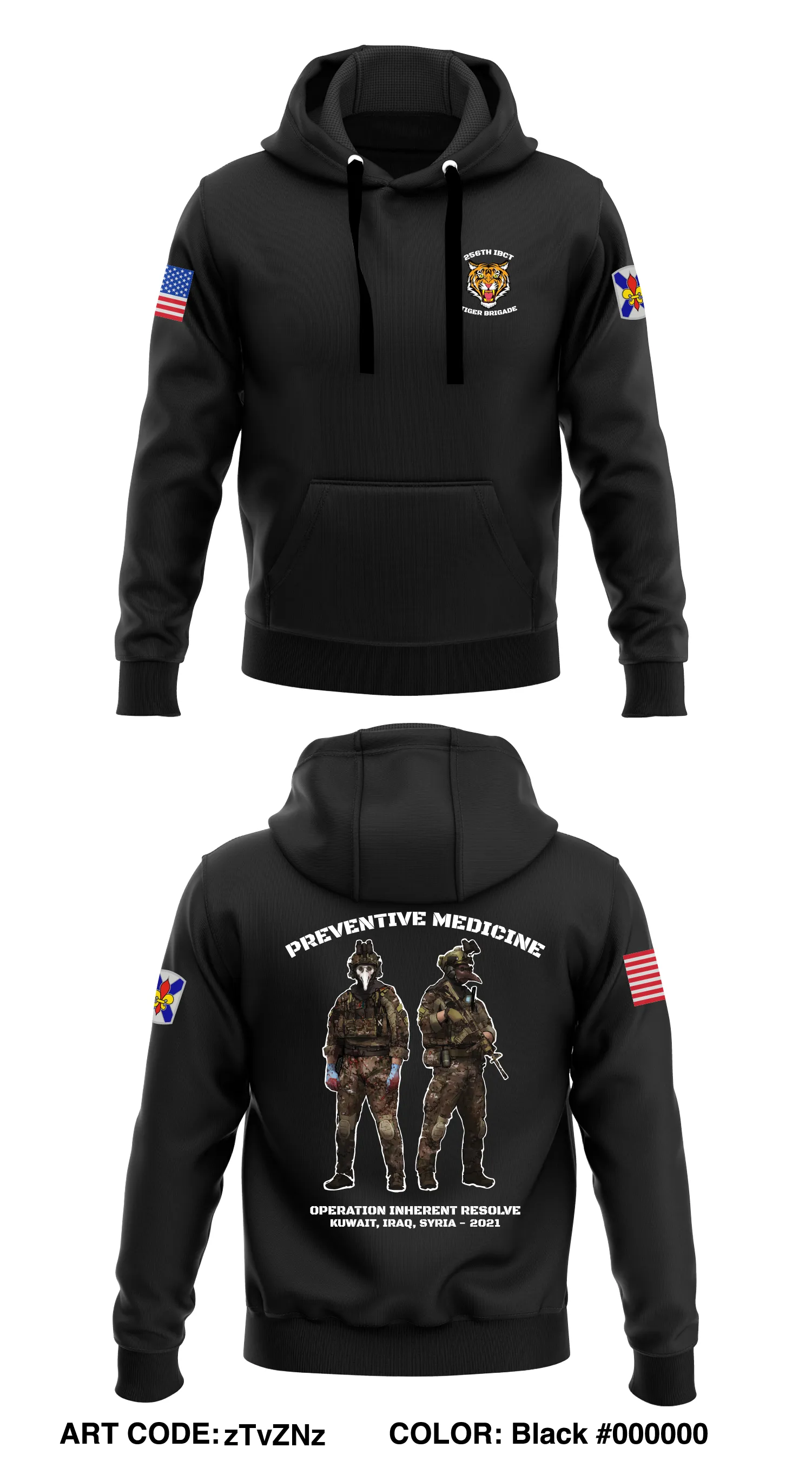 LANG 256th IBCT Store 1  Core Men's Hooded Performance Sweatshirt - zTvZNz