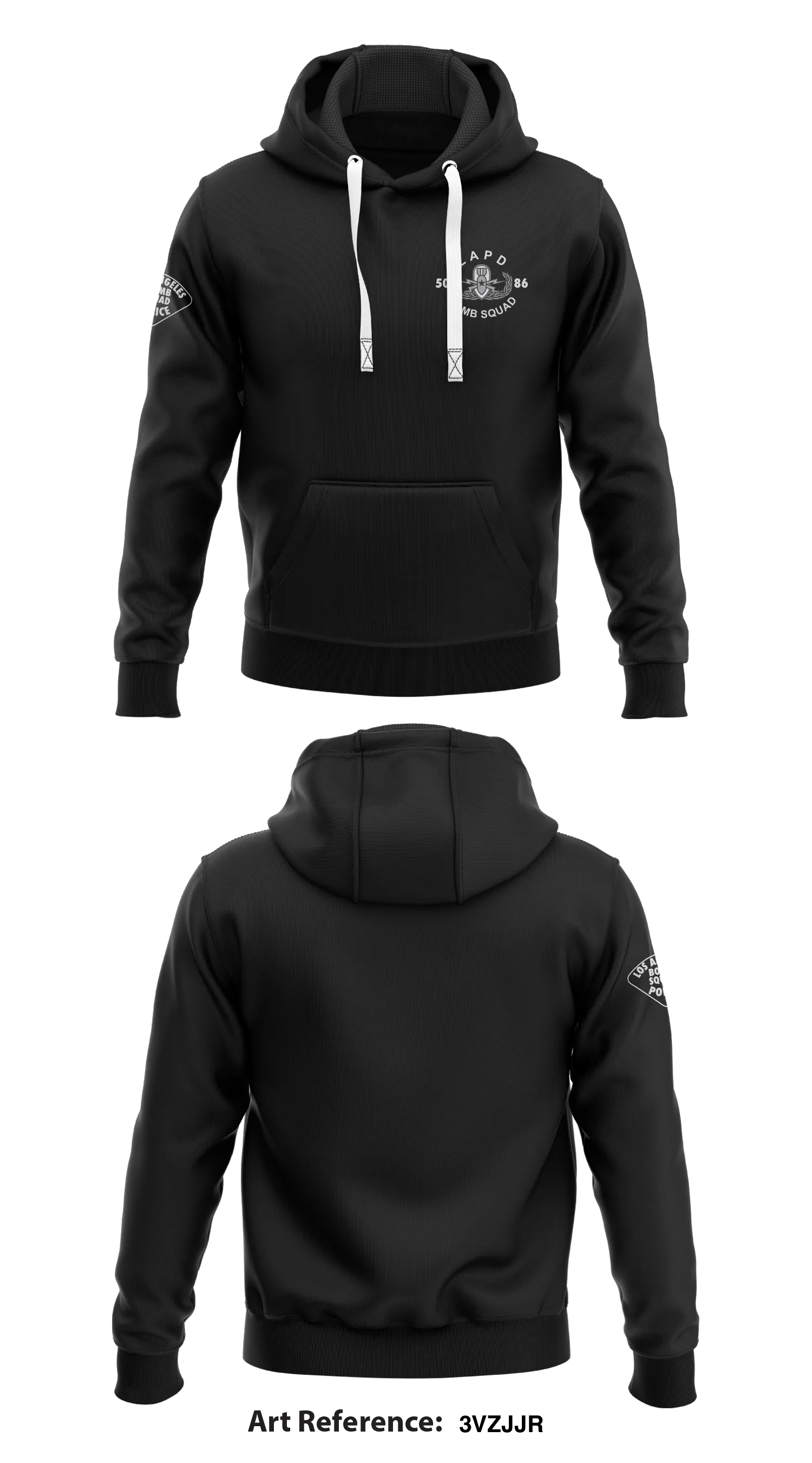 LAPD Bomb Squad Store 1  Core Men's Hooded Performance Sweatshirt - 3VZJJr