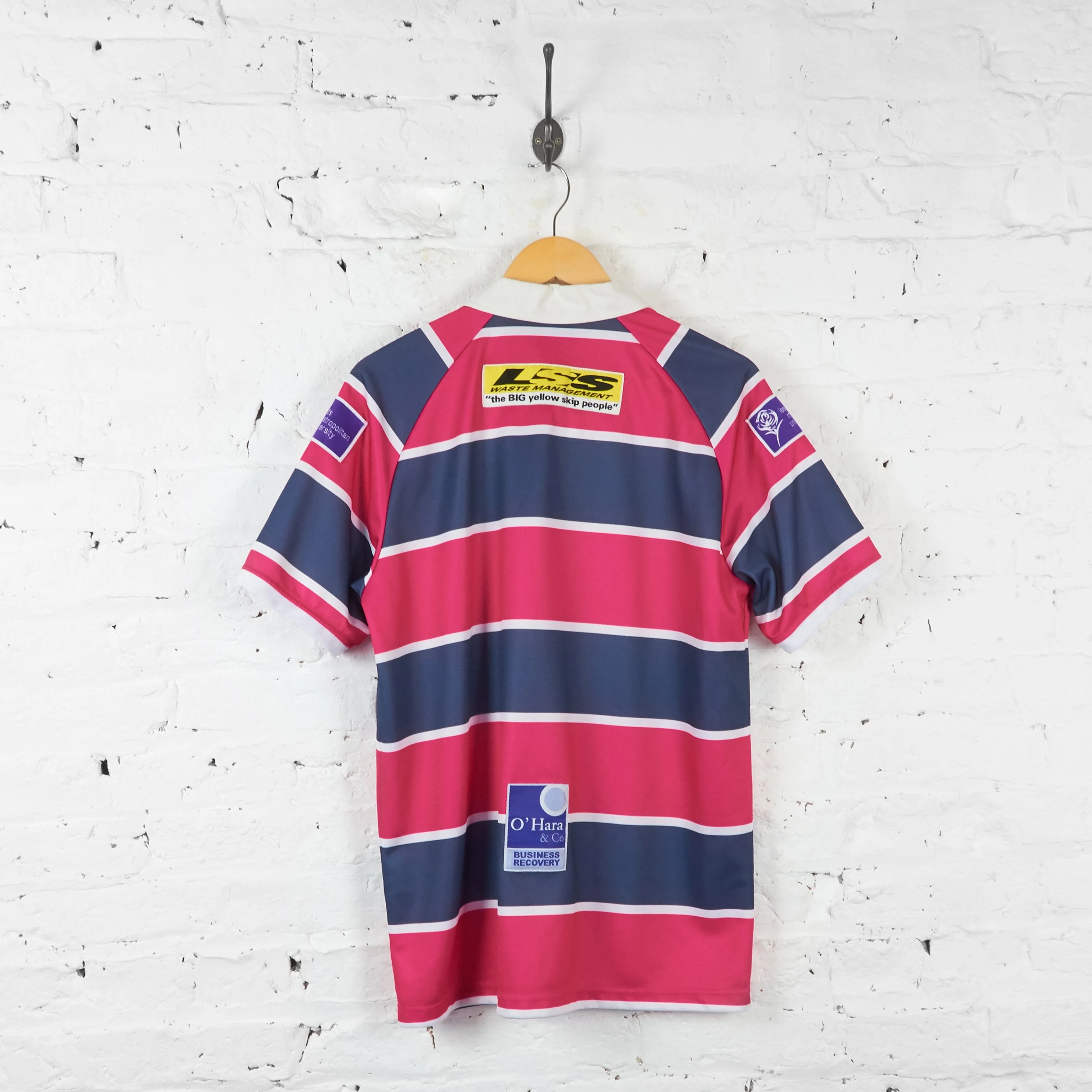 Leeds Rhinos Away Rugby Shirt - Pink/Grey - L