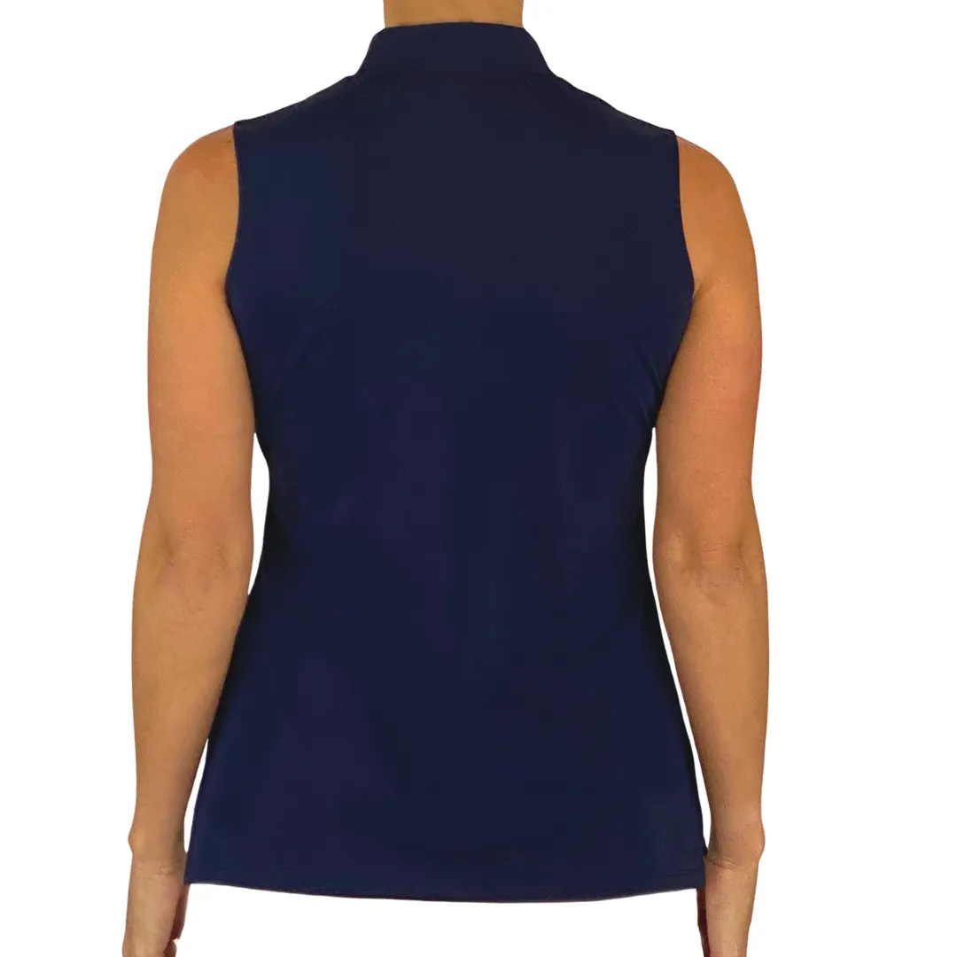Lenox Sleeveless Top in Navy