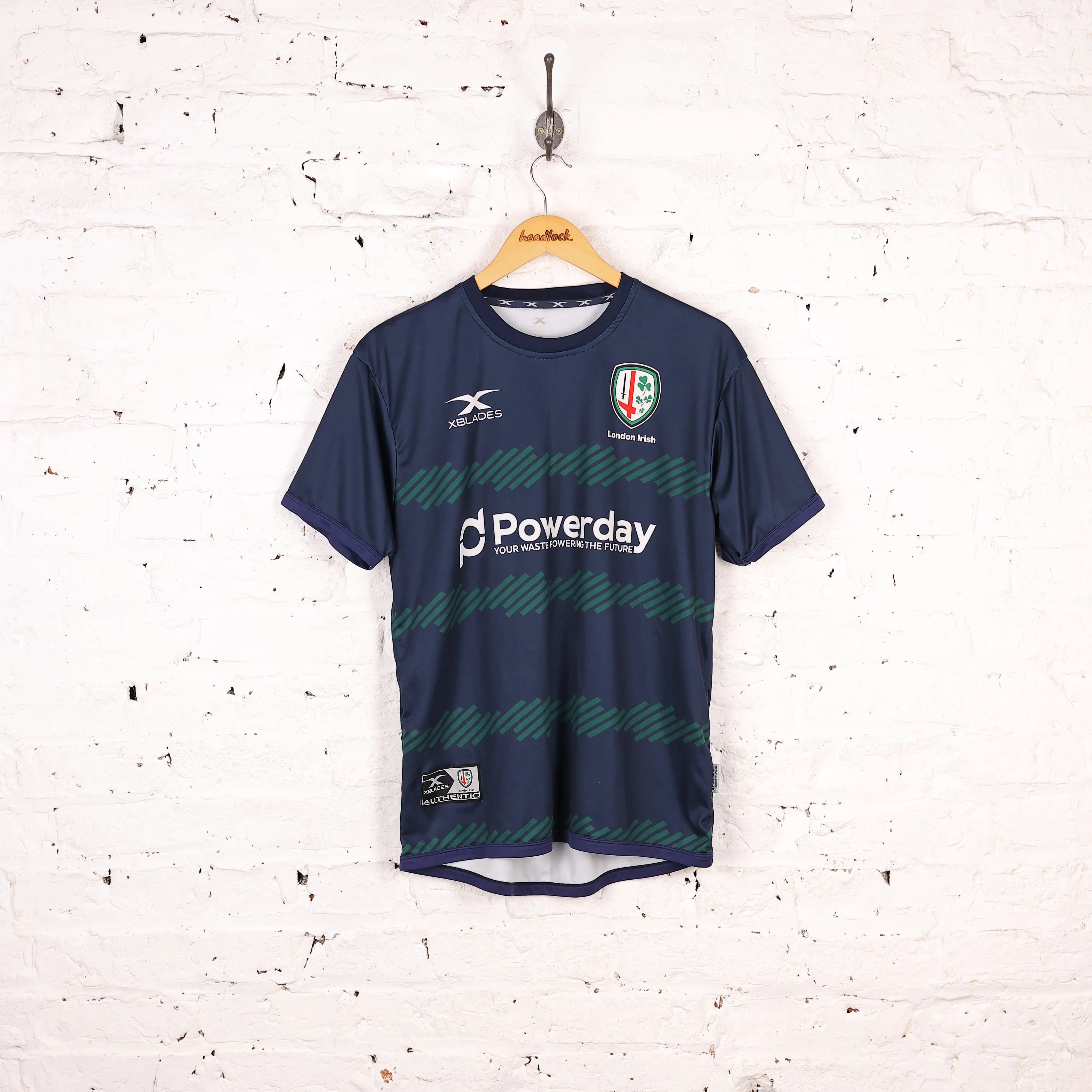London Irish Rugby Training Shirt - Blue - M