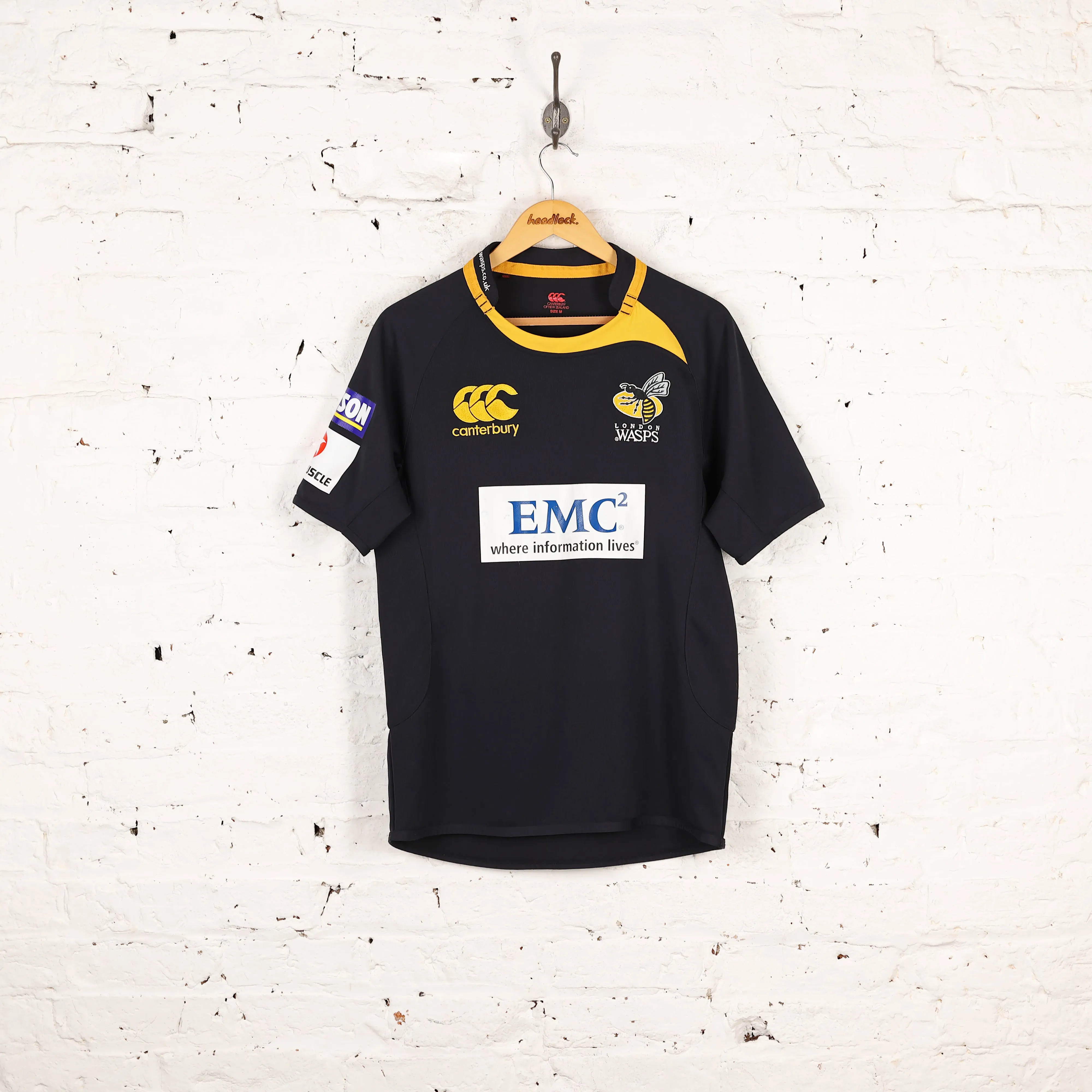 London Wasps Canterbury Rugby Shirt - Black - M