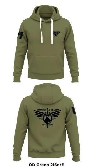 Lyman Police K-9 Unit Store 1  Core Men's Hooded Performance Sweatshirt - 2I6nrE