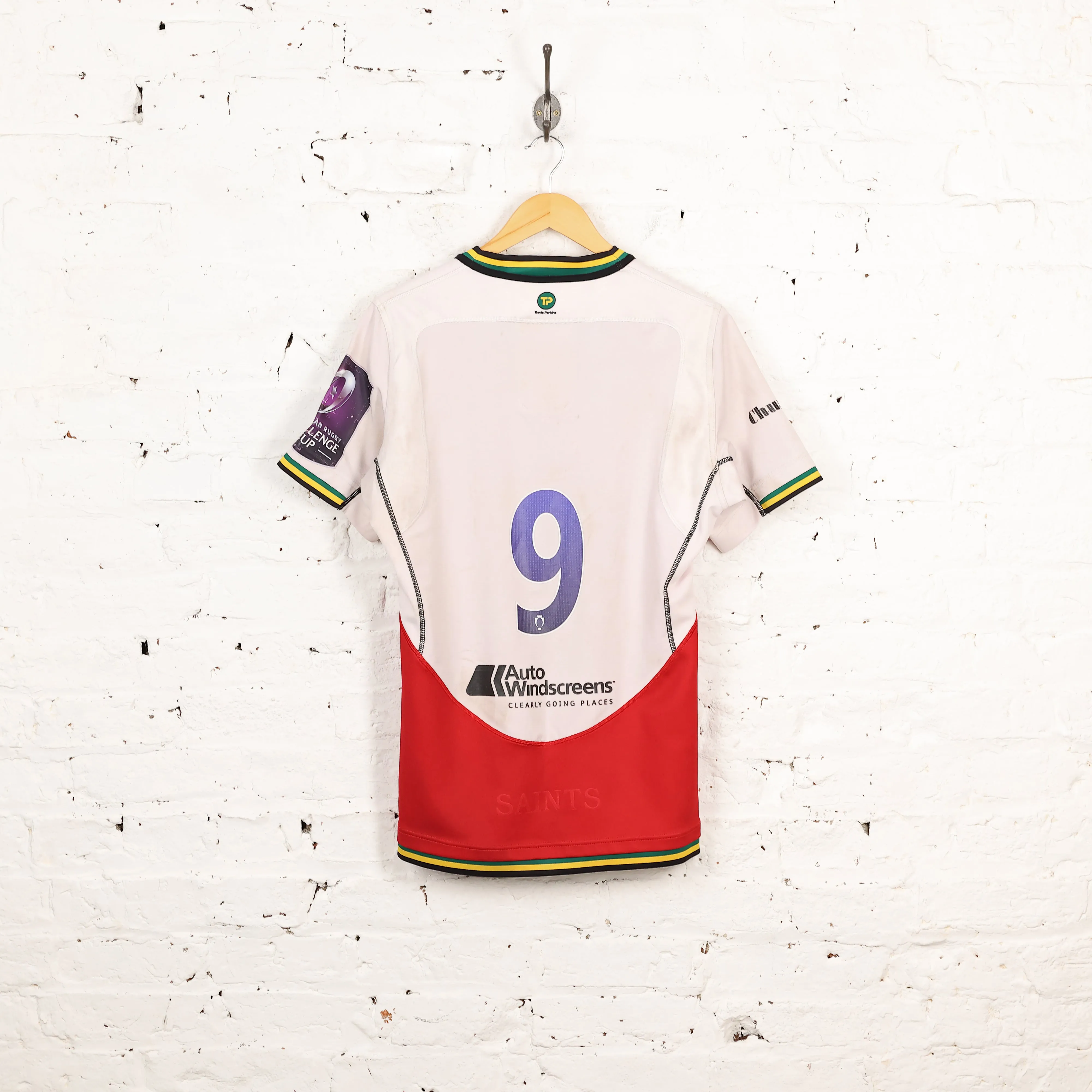 Macron Northampton Saints 2018 Away Rugby Shirt - Red - L