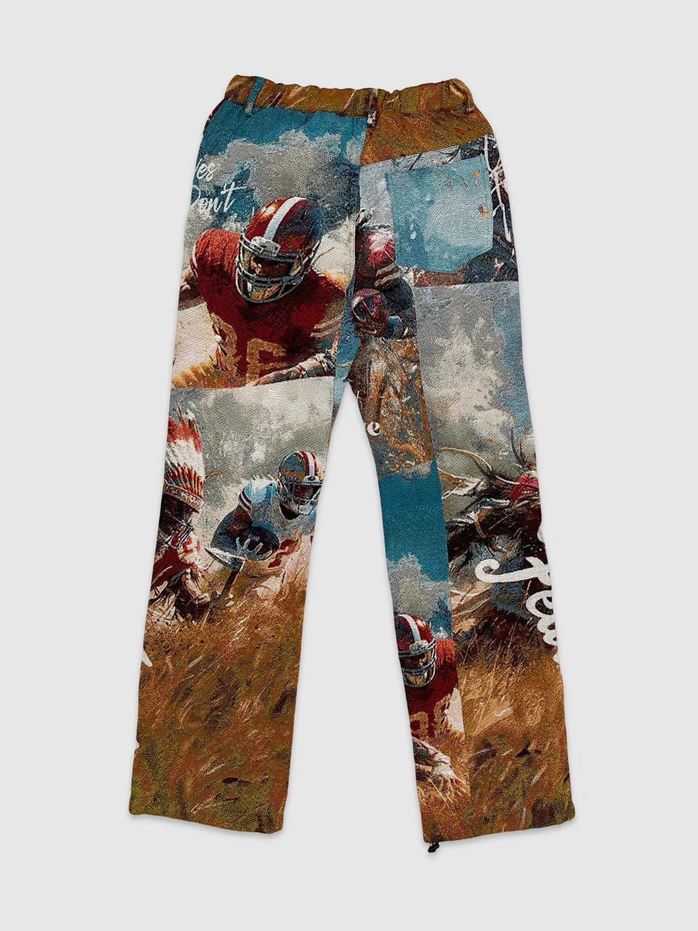 MAJ-TA2420-Football Tapestry Jacquard Pants