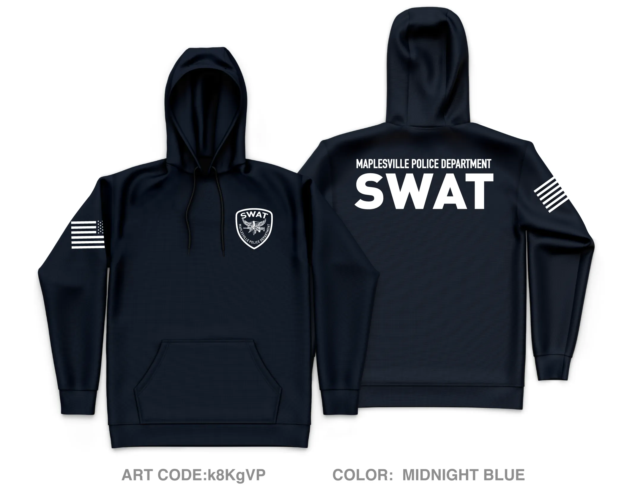 Maplesville Police Department Core Men's Hooded Performance Sweatshirt - k8KgVP