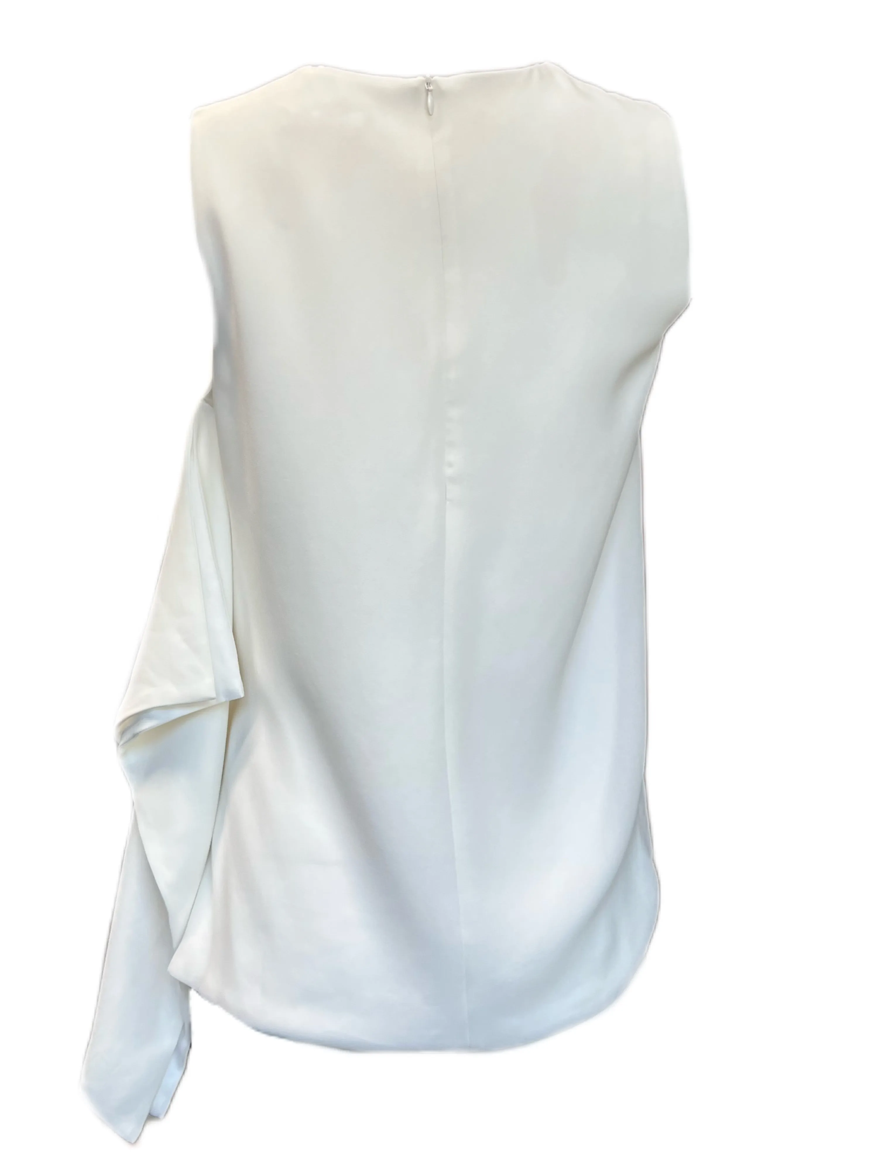 Max Mara Women's Bianco Caldeo Sleeveless Blouse Size 8 NWT