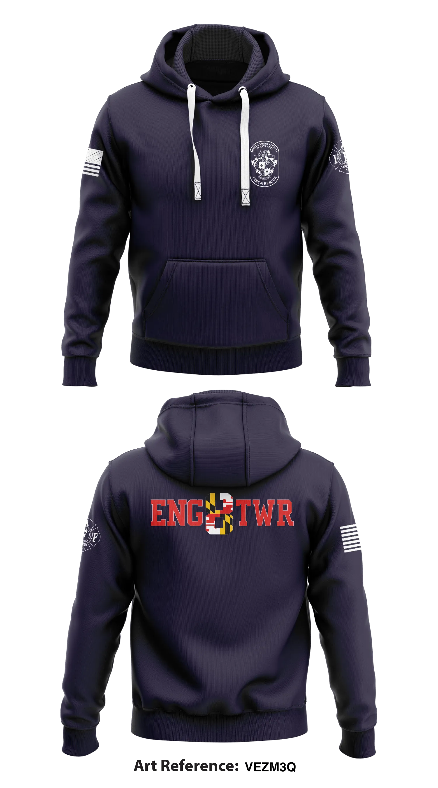 MCFRS Station 8 Store 1  Core Men's Hooded Performance Sweatshirt - veZM3Q