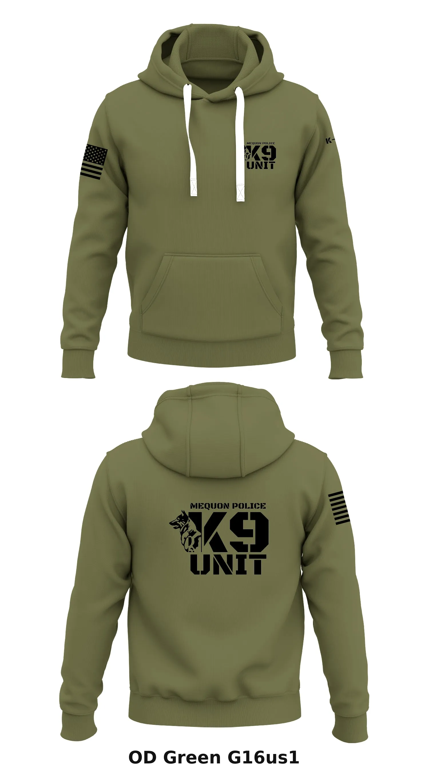 Mequon PD K-9 Store 1  Core Men's Hooded Performance Sweatshirt - G16us1
