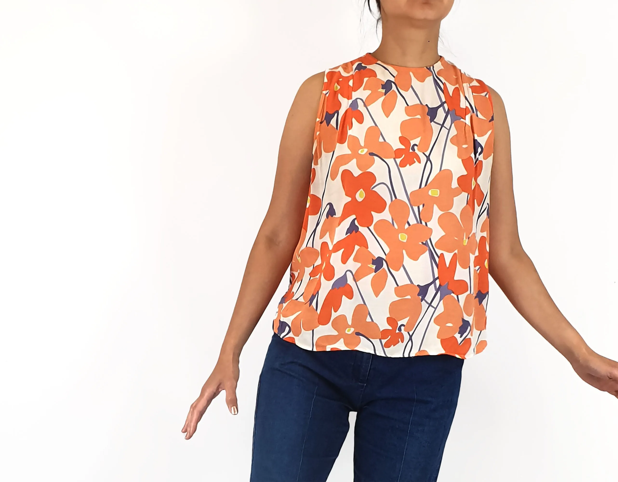 Mister Zimi orange top size 10