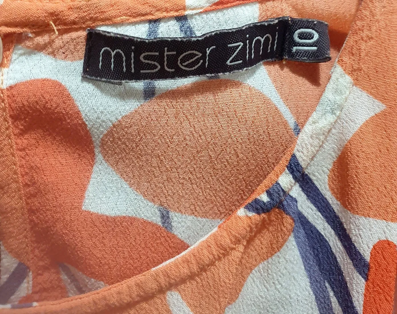 Mister Zimi orange top size 10