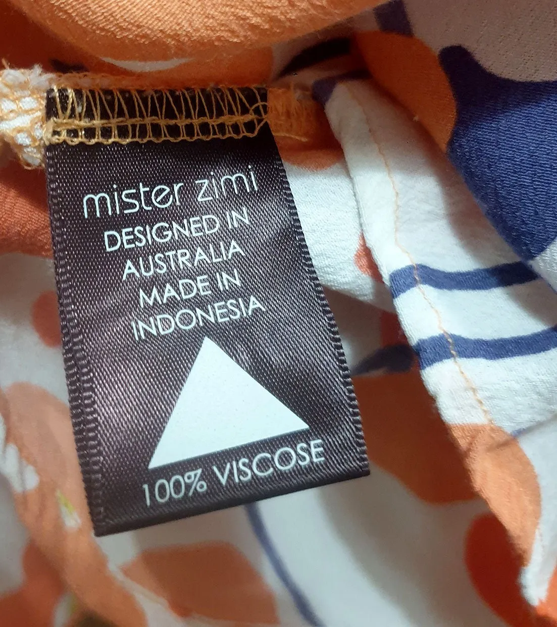 Mister Zimi orange top size 10