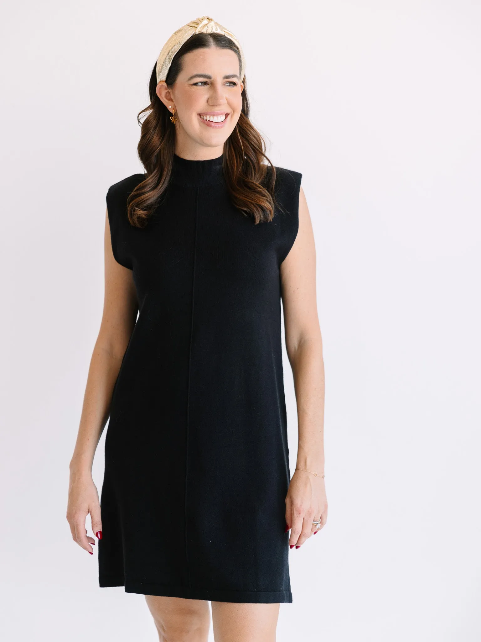Molly Mock Neck Sleeveless Dress
