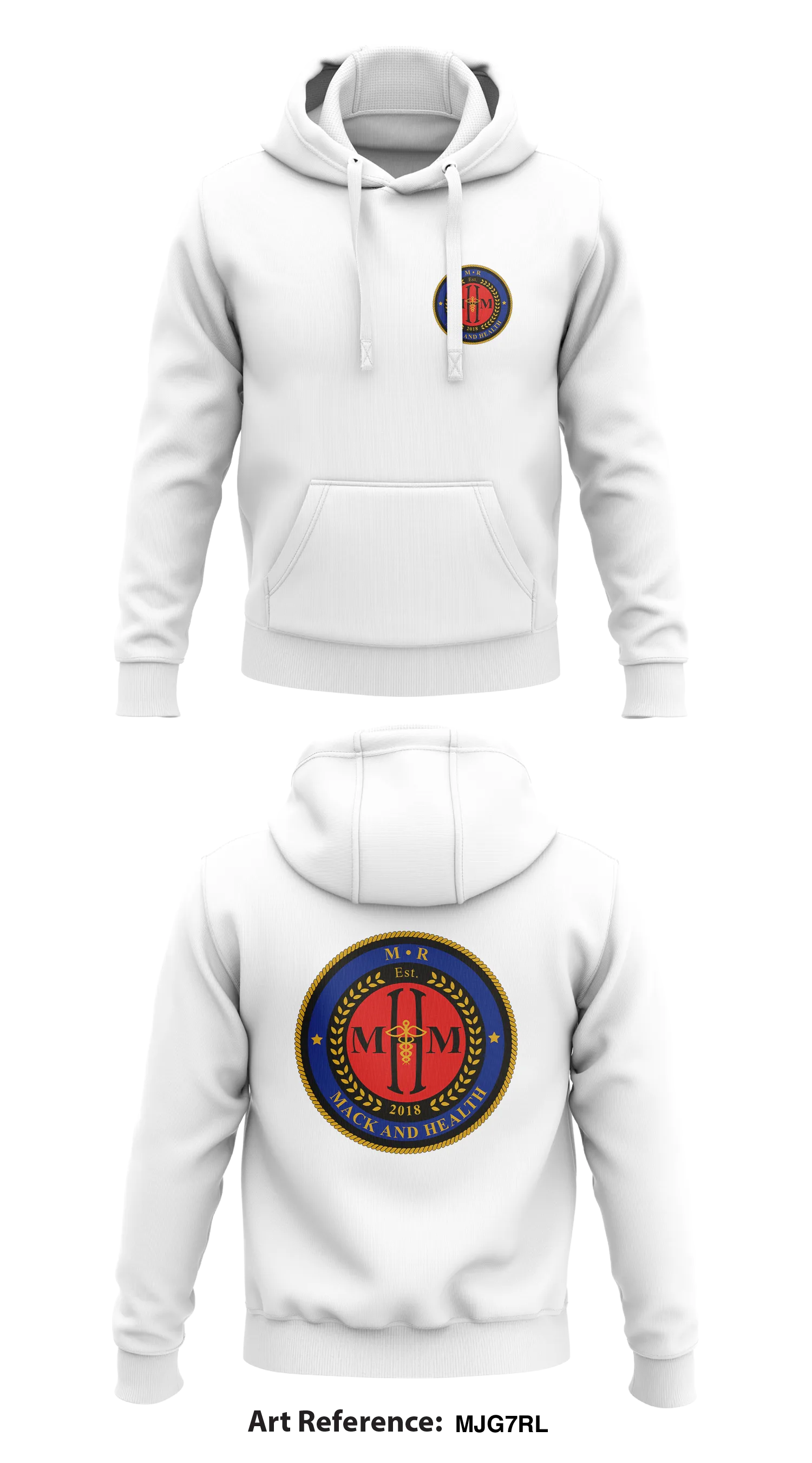 M.R. Mack & Health Store 1  Core Men's Hooded Performance Sweatshirt - MjG7RL