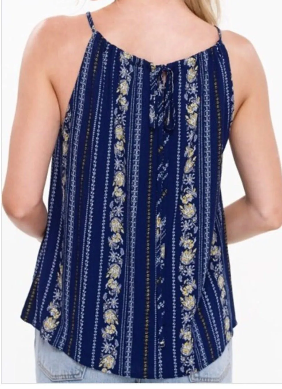 Navy Baby Silhouette Top