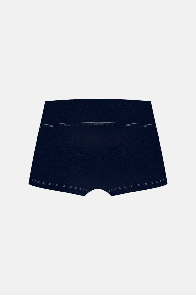 Navy Mystique Wide Waistband Shorts