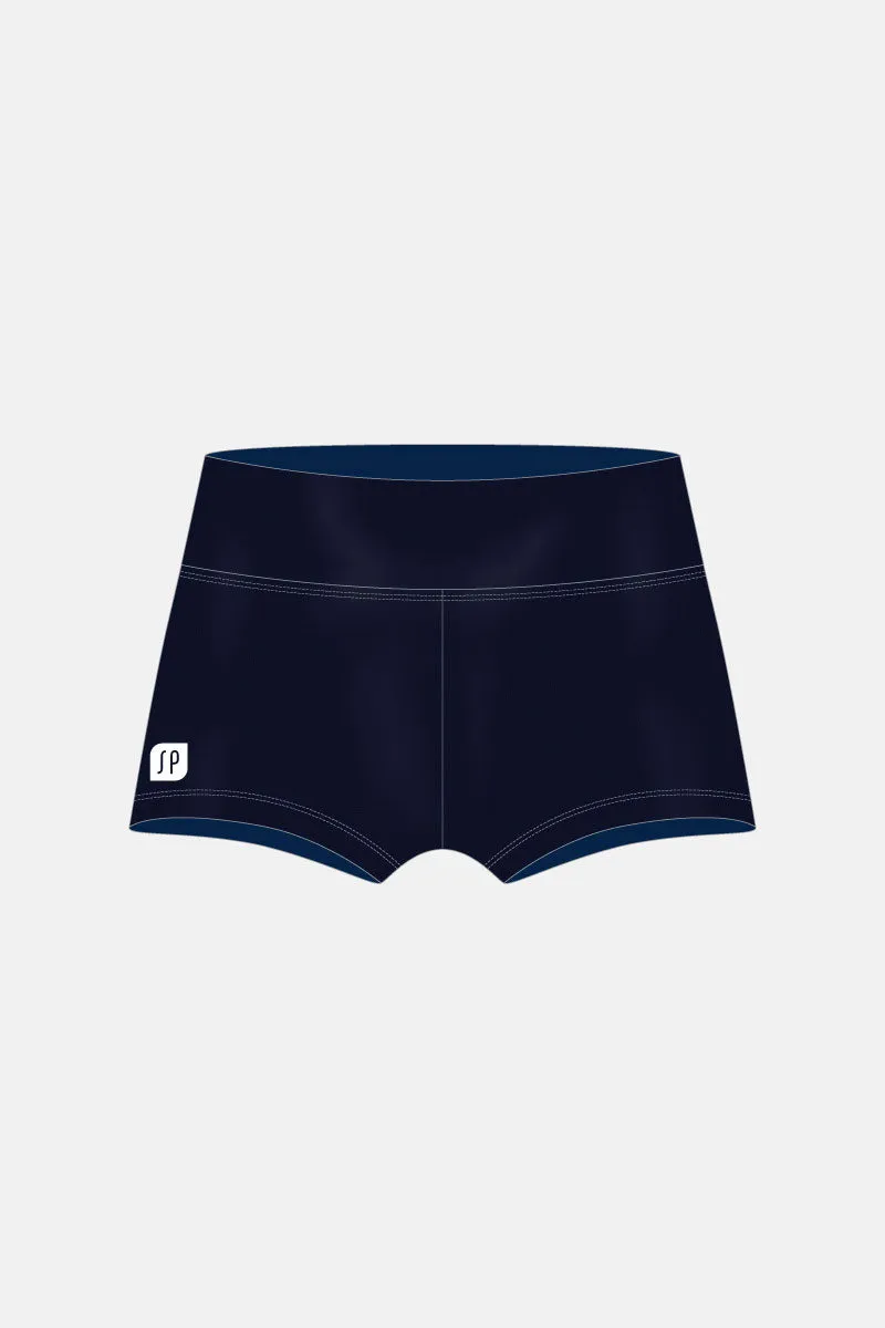 Navy Mystique Wide Waistband Shorts