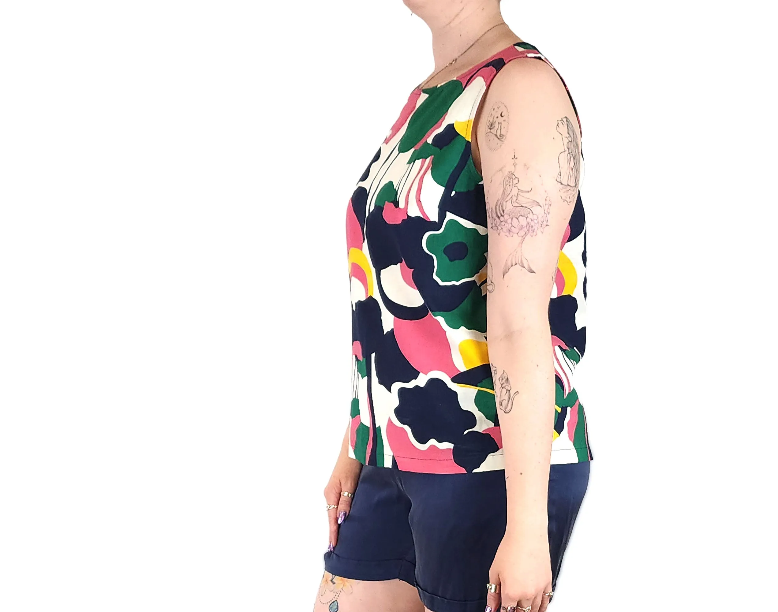 Naya Australia colourful print top size 12