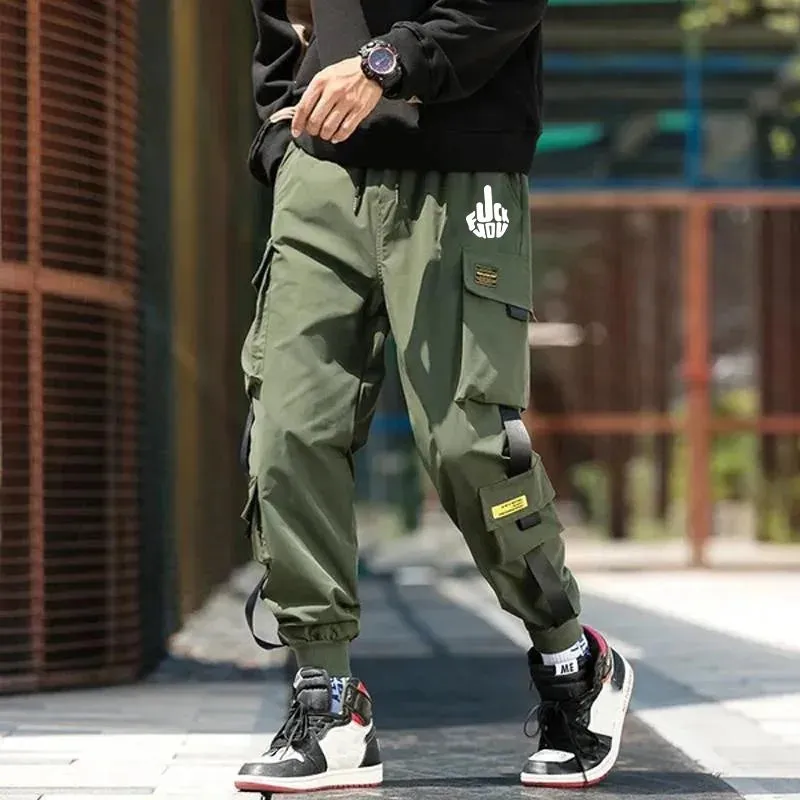New Cargo Pants Men Streetwear Hip Hop Pants Mens Joggers Pants Casual Harem Trousers Basketball Sweatpant