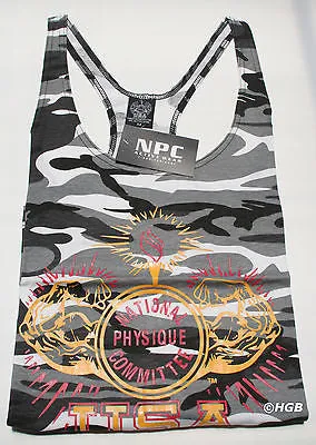 NEW Mens Workout NPC Bodybuilding Wear Cotton Tank Top Gym Clothing Camo