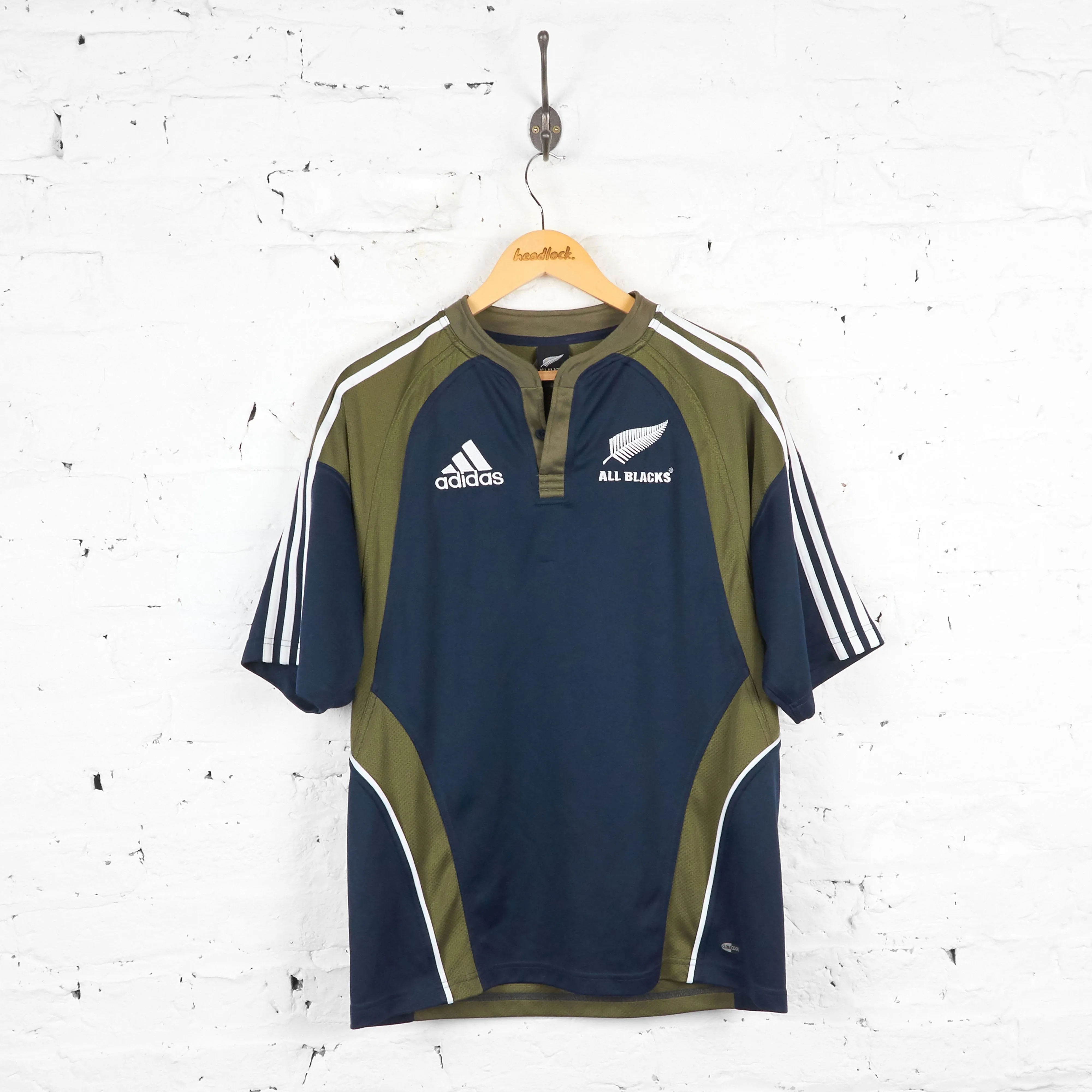 New Zealand 2007 Adidas Rugby Shirt - Black - L