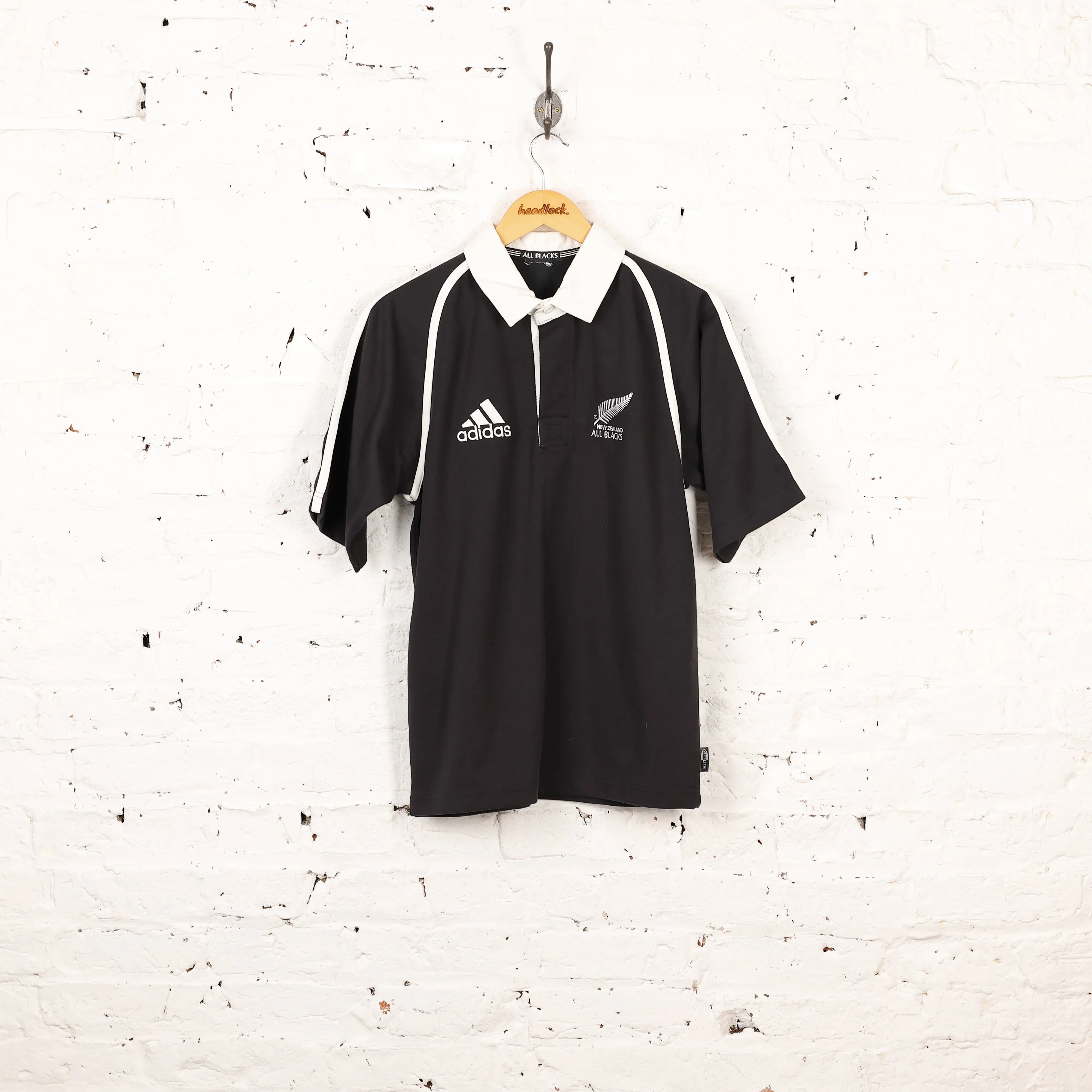 New Zealand All Blacks Adidas Rugby Shirt - Black - S