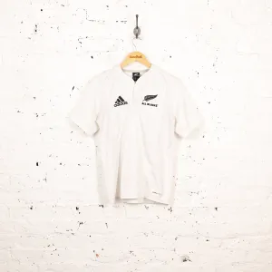 New Zealand All Blacks Adidas Rugby Shirt - White - S