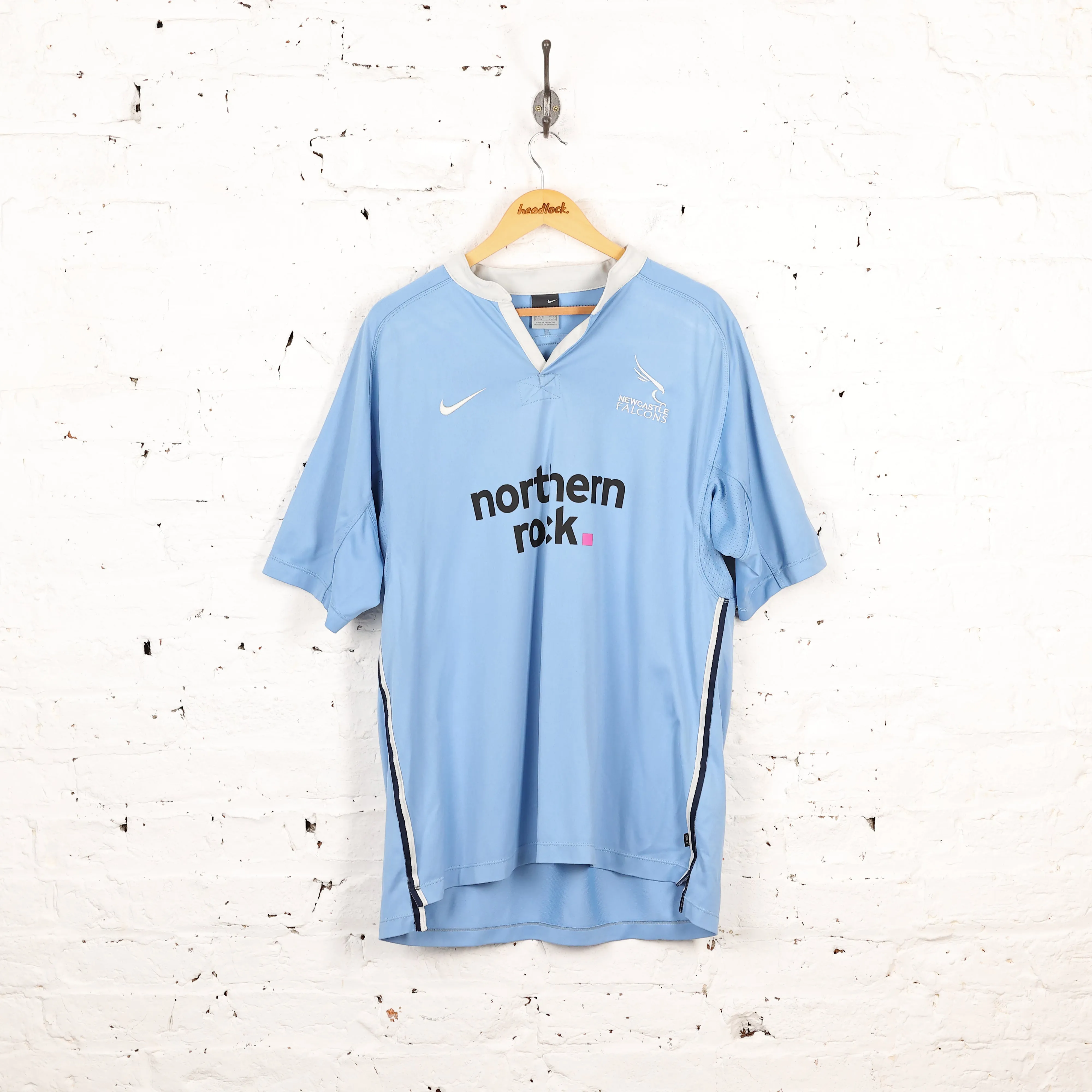 Newcastle Falcons Nike Rugby Shirt - Blue - XL