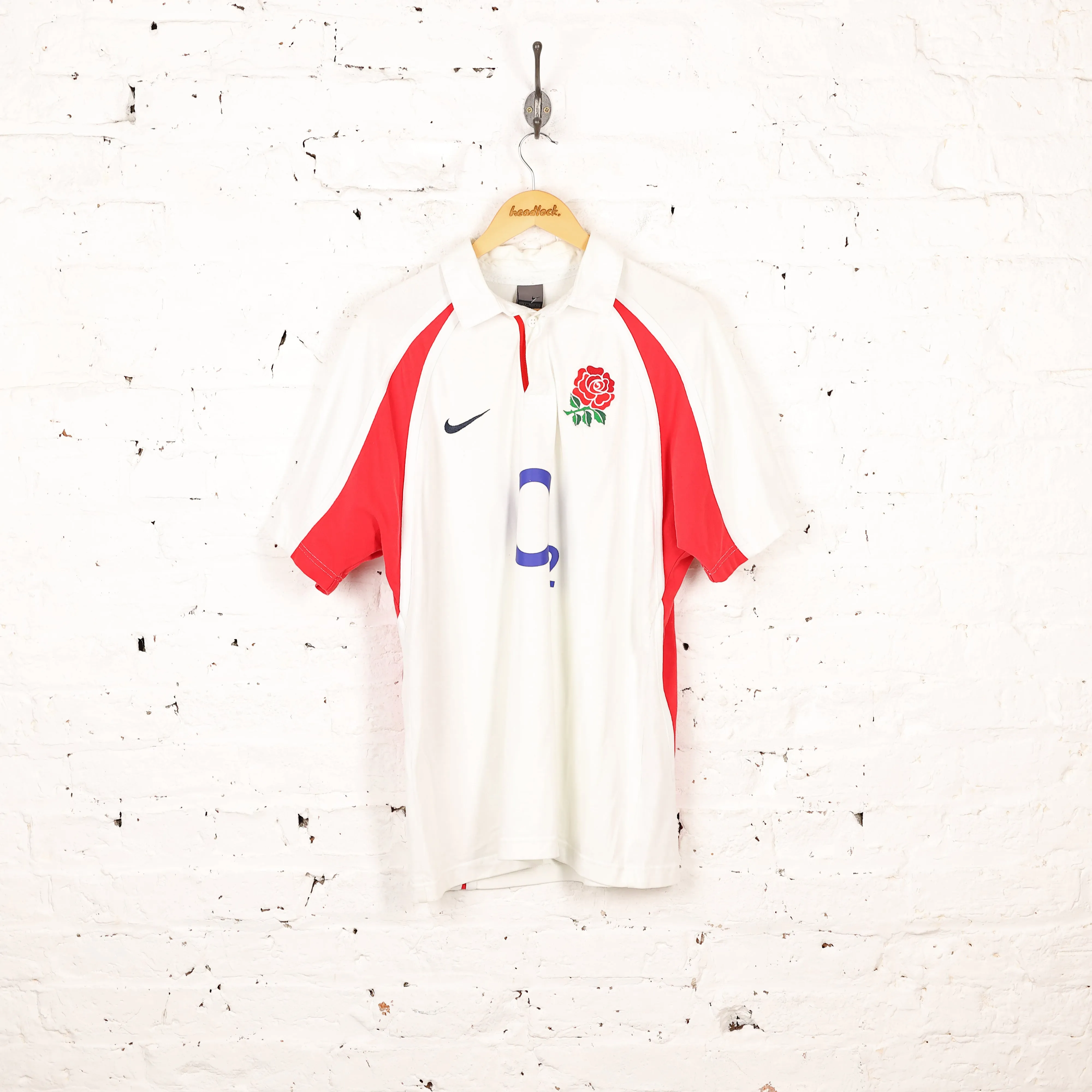Nike England 2004 Home Rugby Shirt - White - L