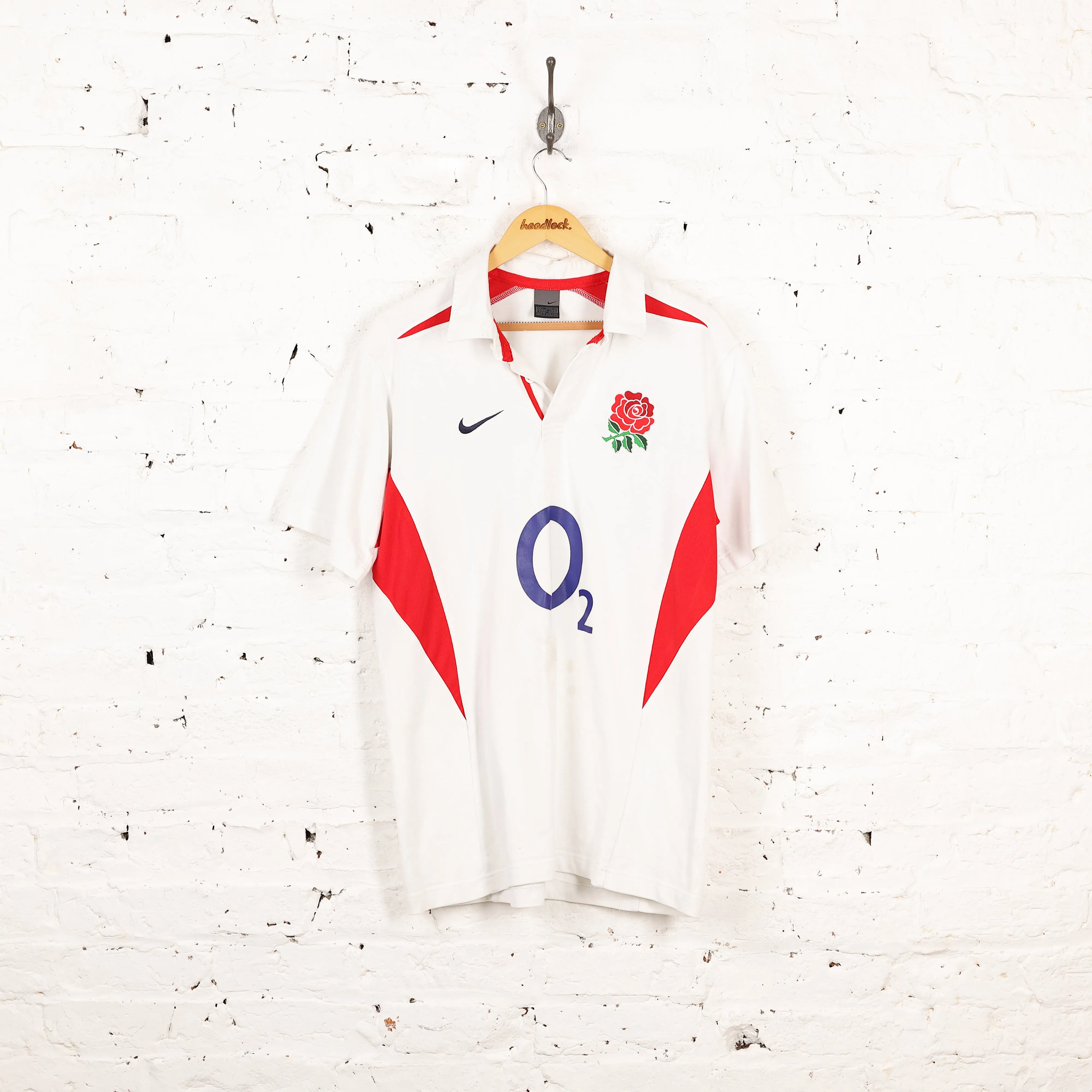 Nike England Home Rugby Shirt - White - L