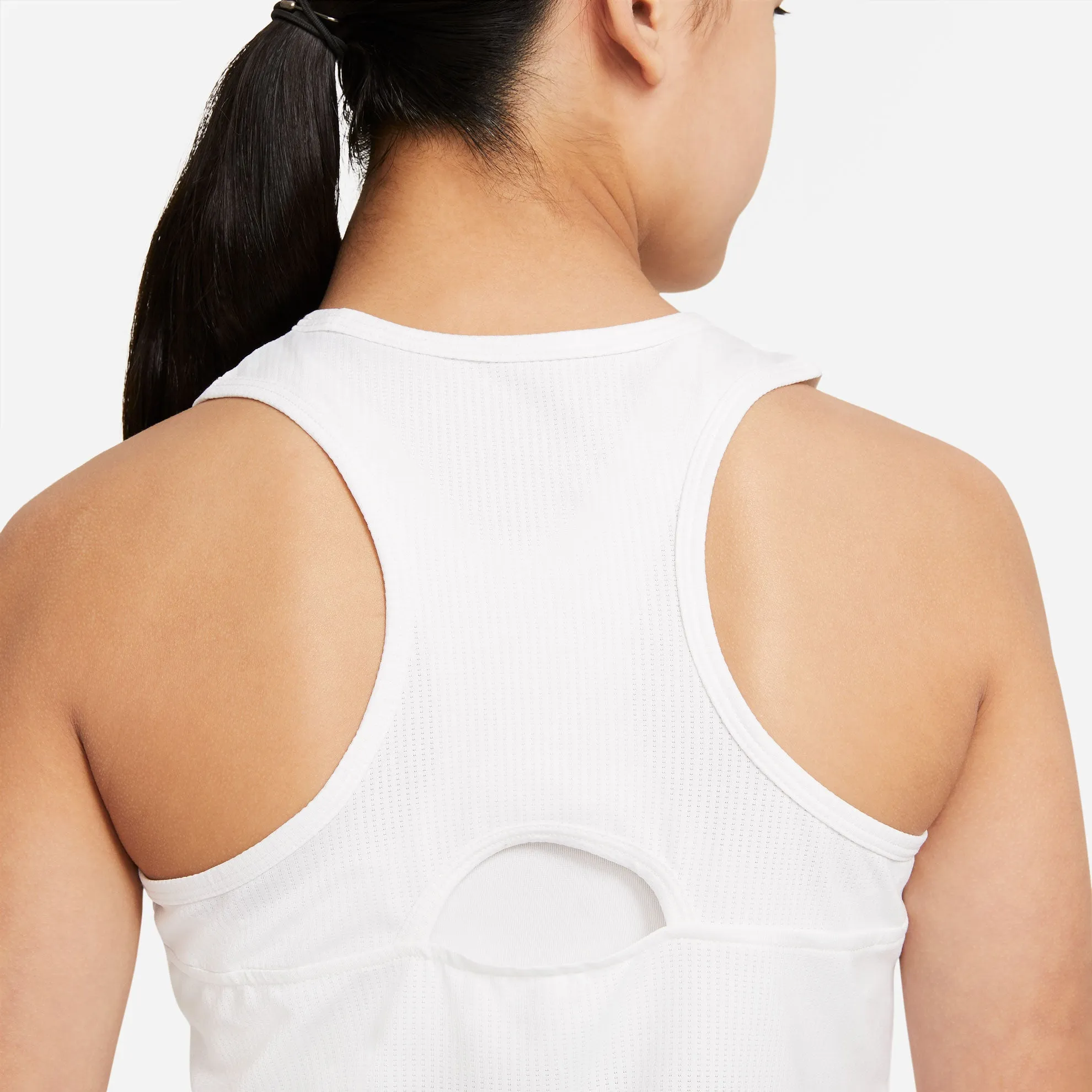 Nike Girls' Dri-FIT Victory Tank (White/Black)