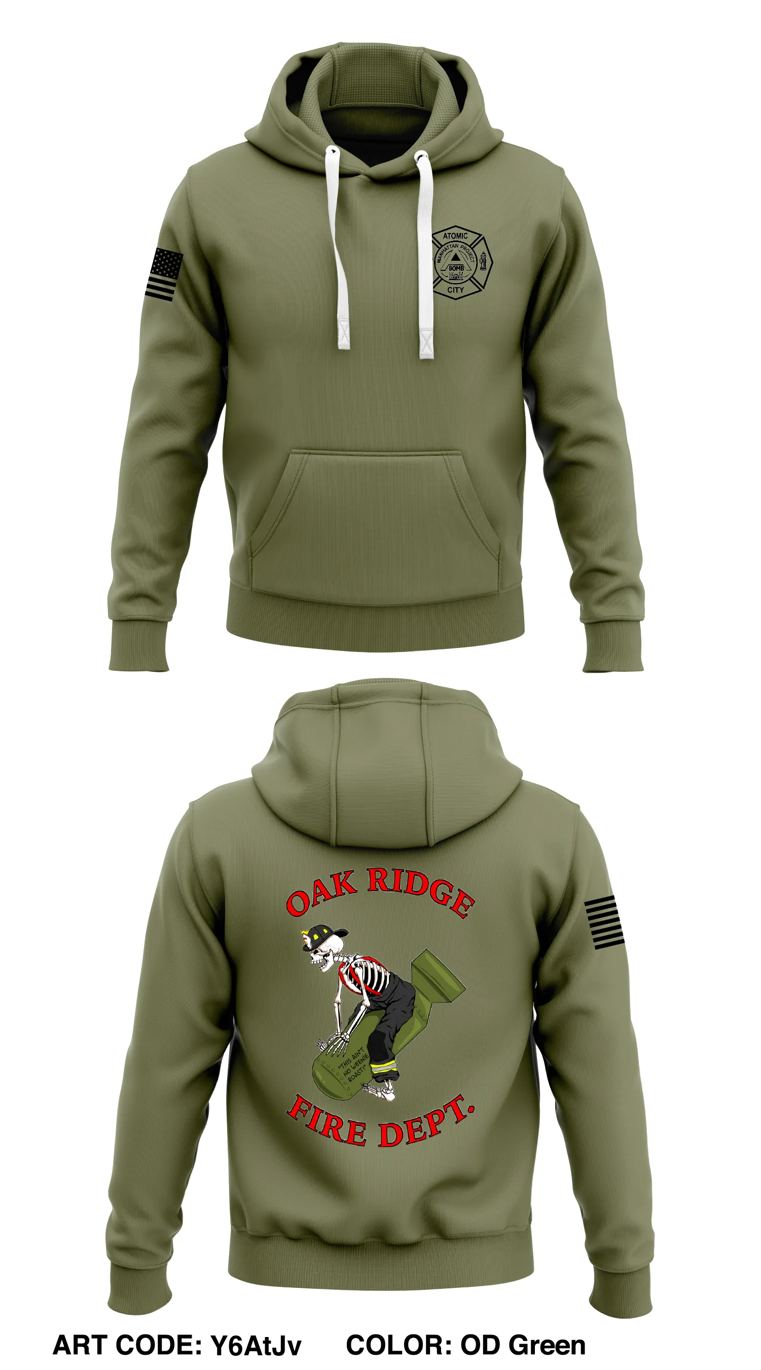 Oak Ridge Fire Department  Store 1  Core Men's Hooded Performance Sweatshirt - Y6AtJv