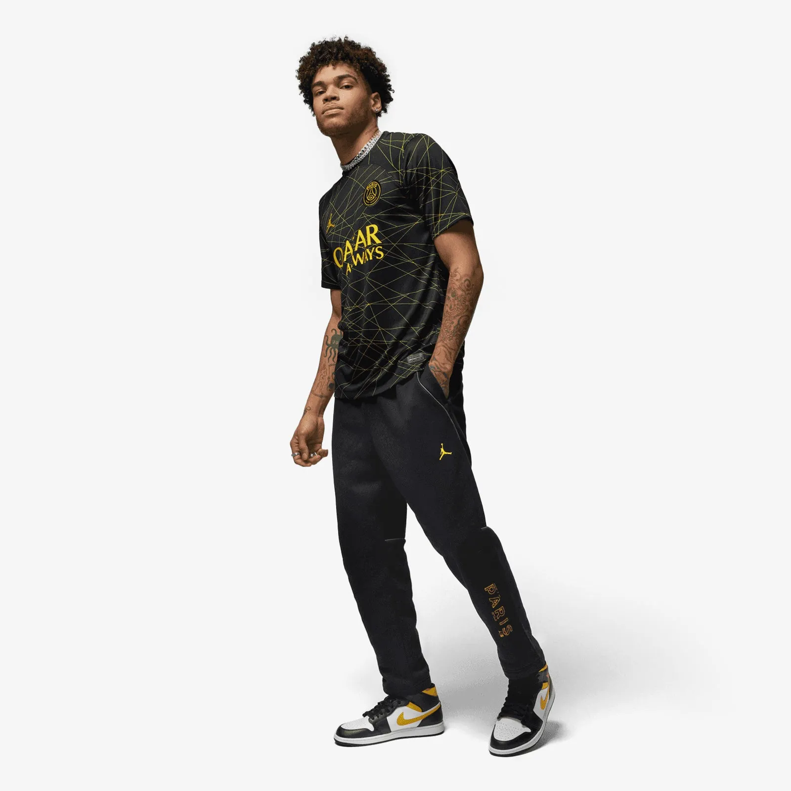 Paris Saint-Germain Fleece Pants - Black