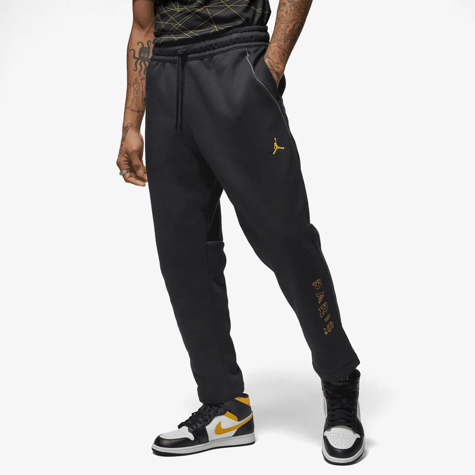 Paris Saint-Germain Fleece Pants - Black
