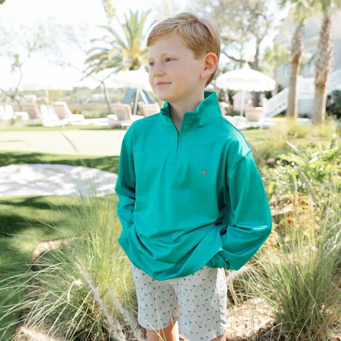 Performance Half Zip - Green